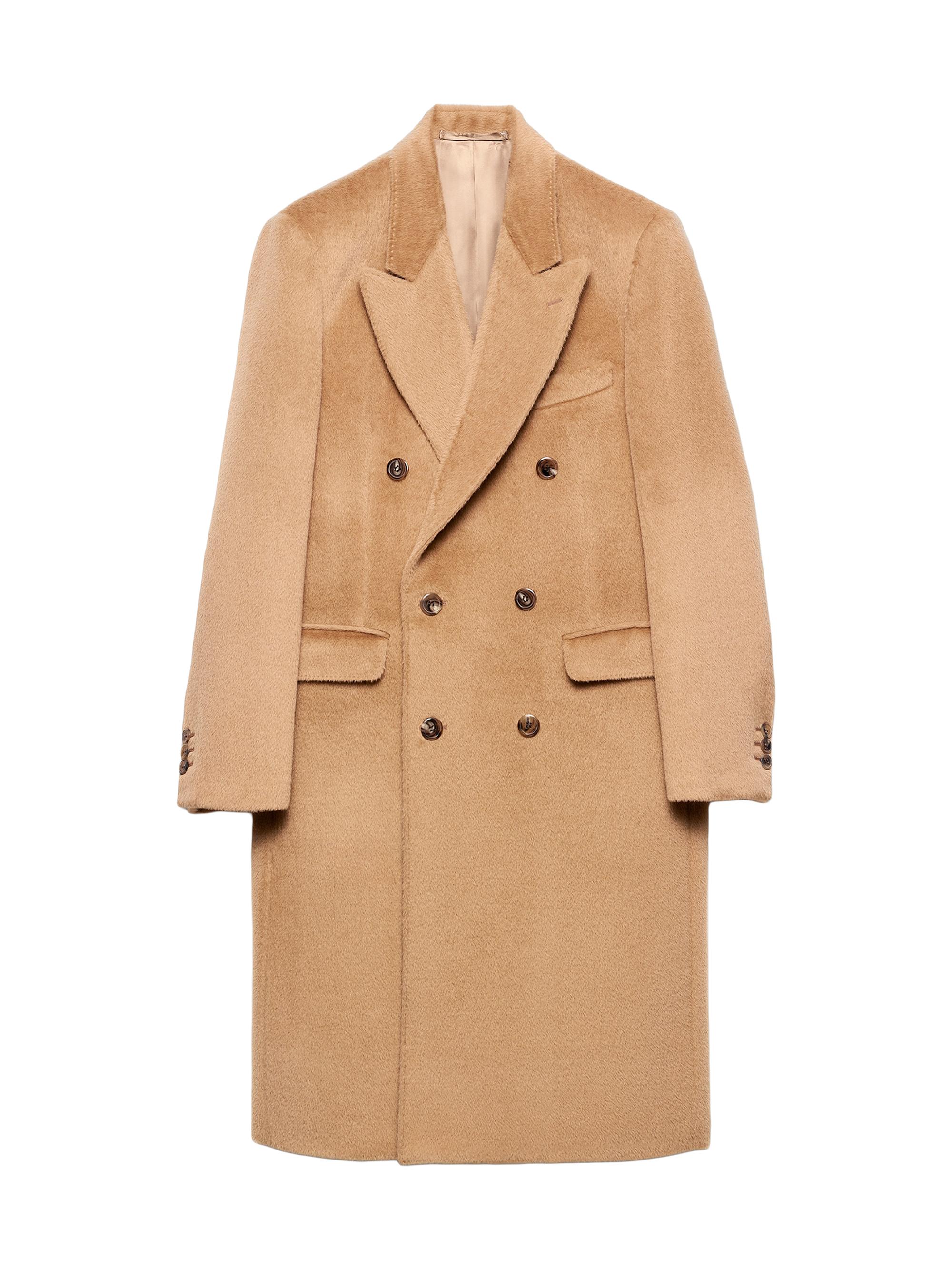 Prada Camel Hair Coat | Saks Fifth Avenue
