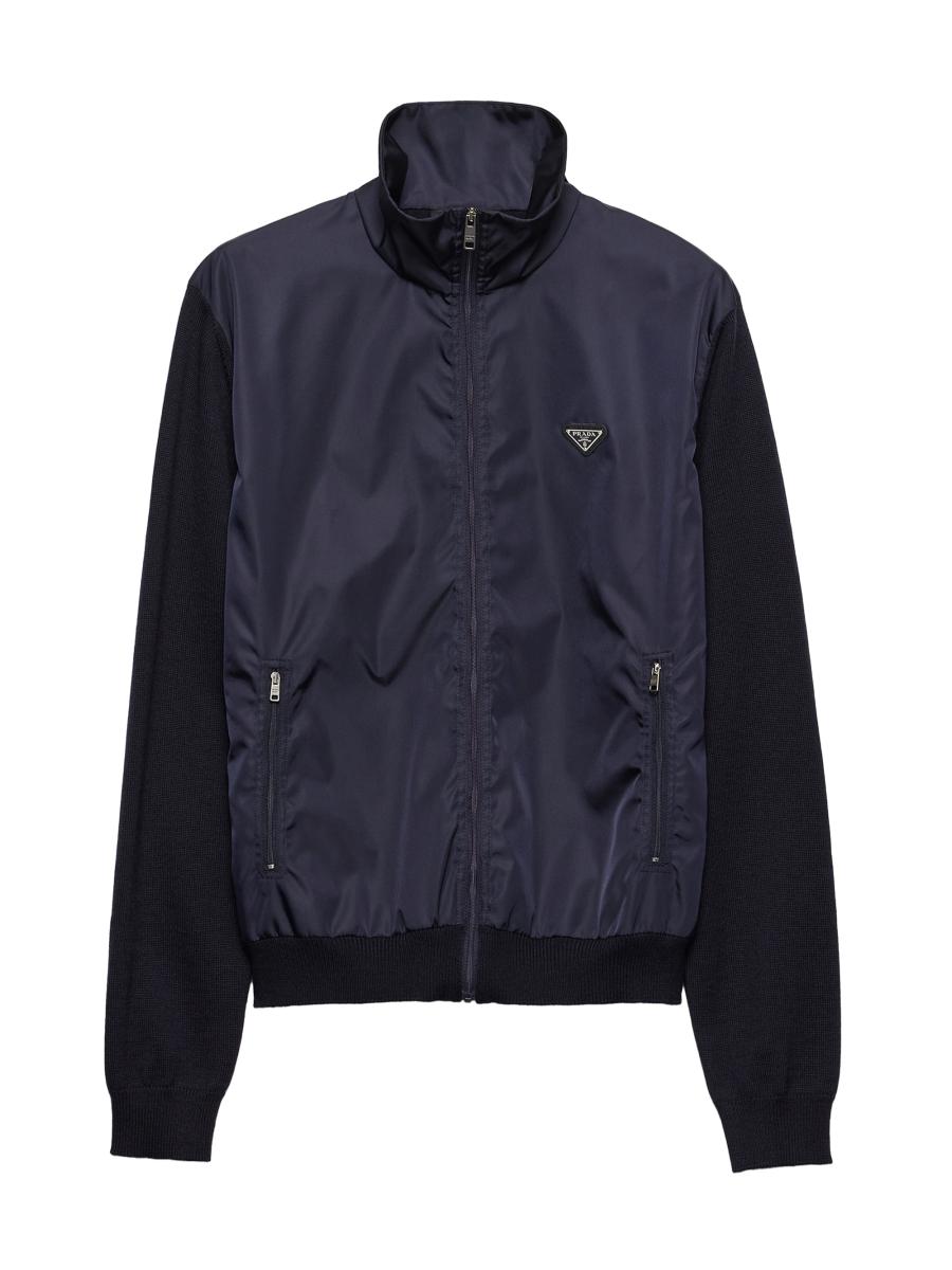 Prada Superfine Wool Zipper Cardigan | Saks Fifth Avenue