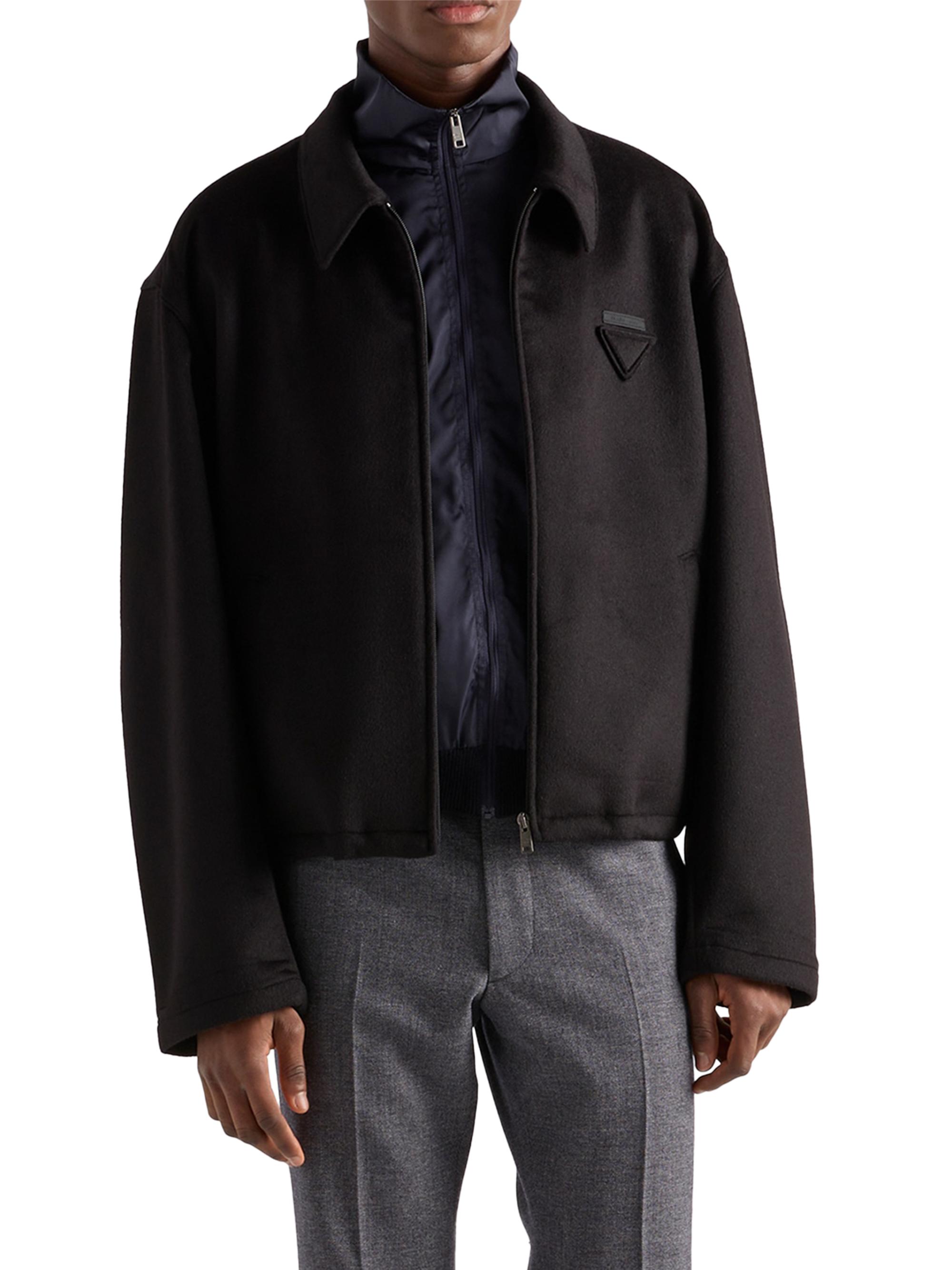 Prada Superfine Wool Zipper Cardigan | Saks Fifth Avenue