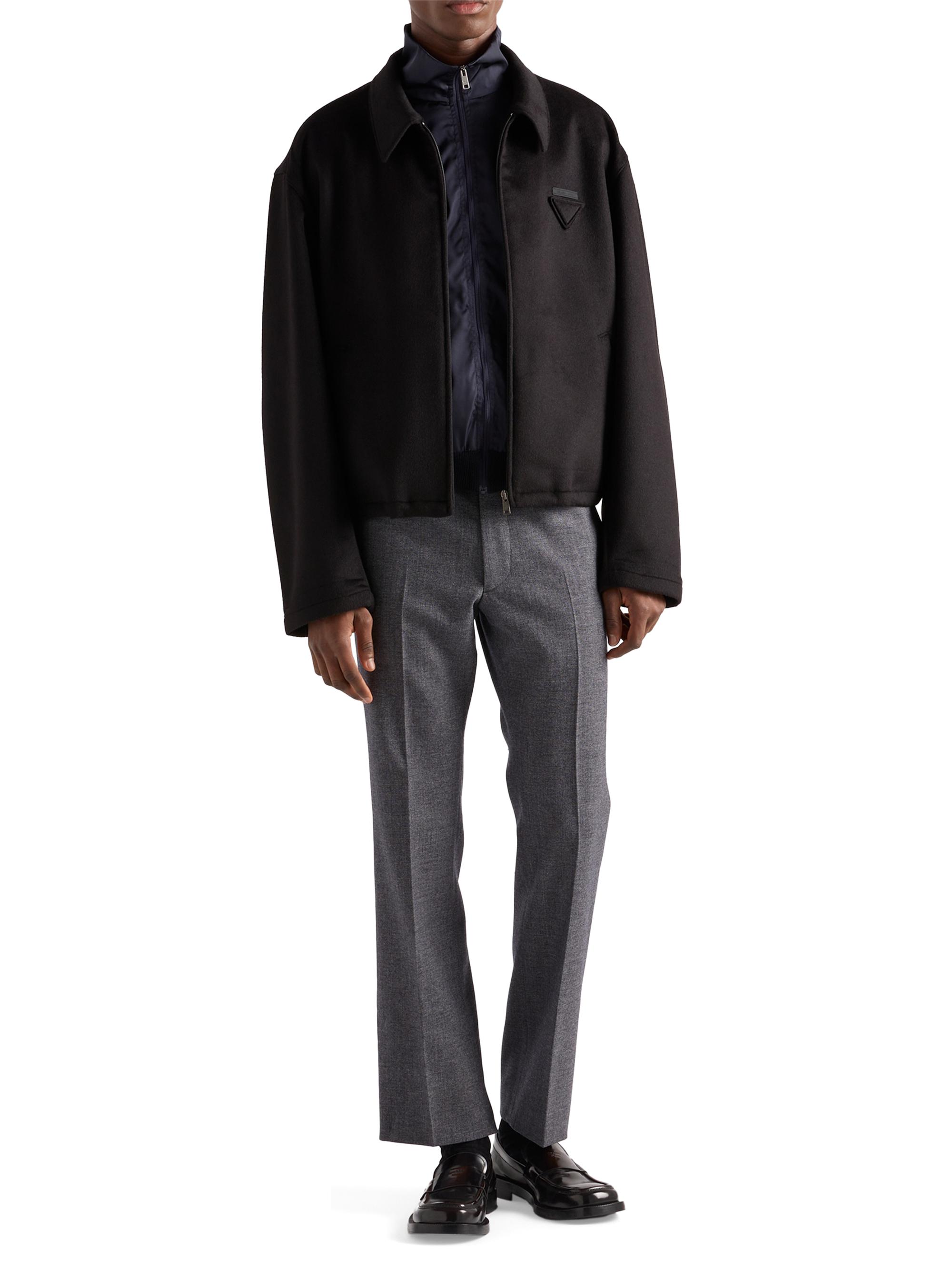 Prada Superfine Wool Zipper Cardigan | Saks Fifth Avenue
