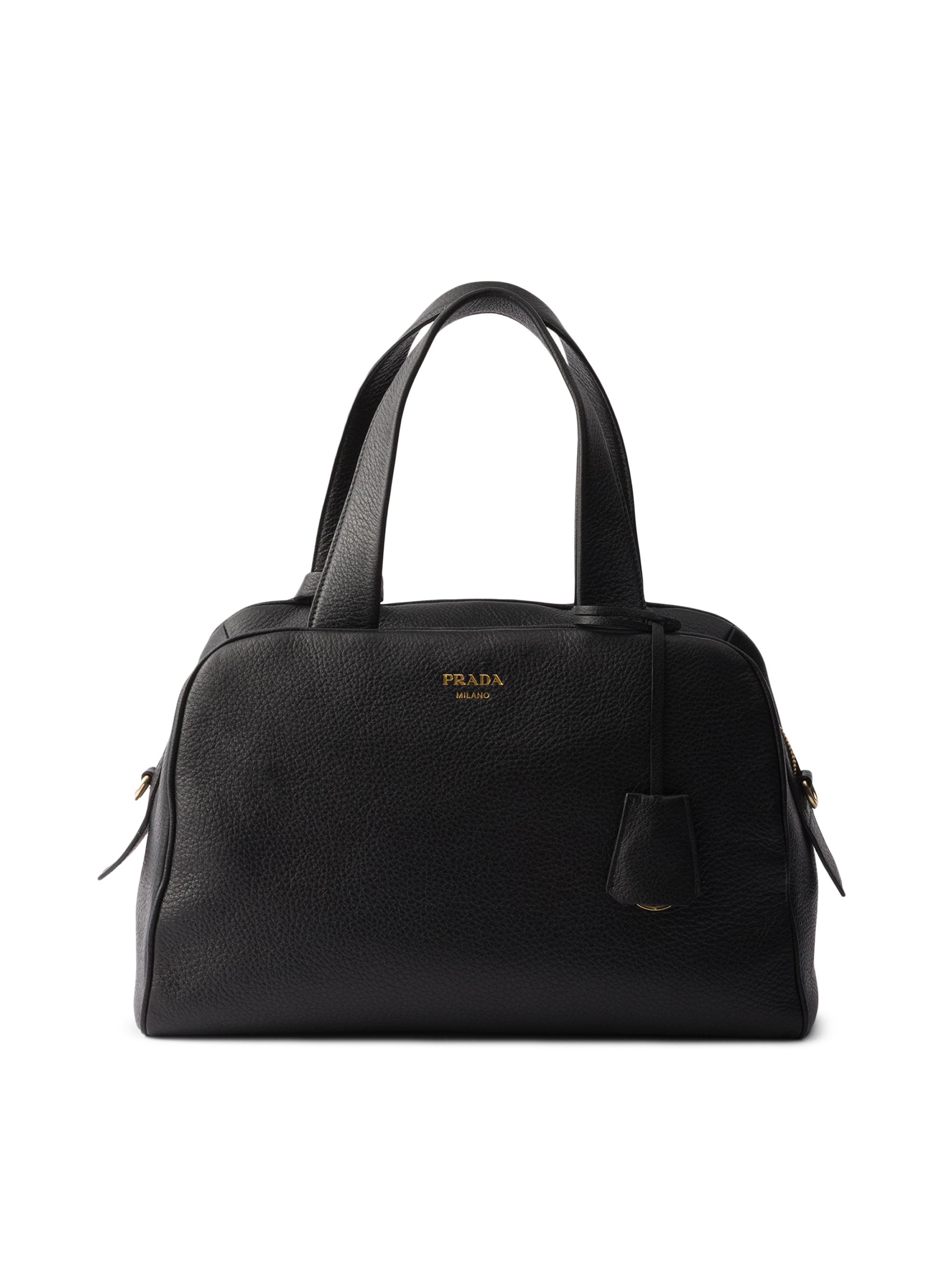 Prada Women's  Leather Top-Handle Bag - Black