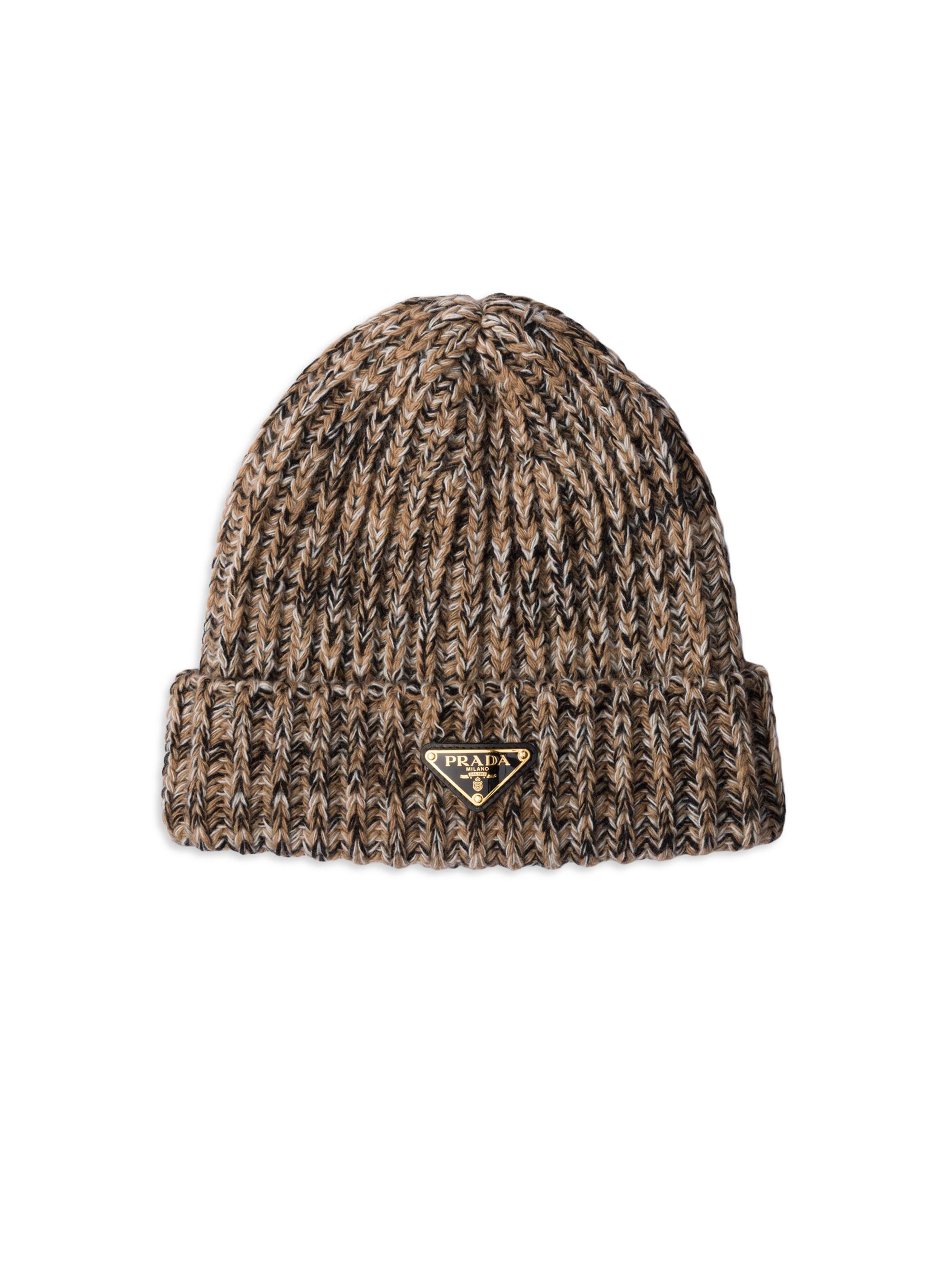 帽子 special! PRADA 15ss geometric beanie Prada Wool Beanie | Saks Fifth Avenue