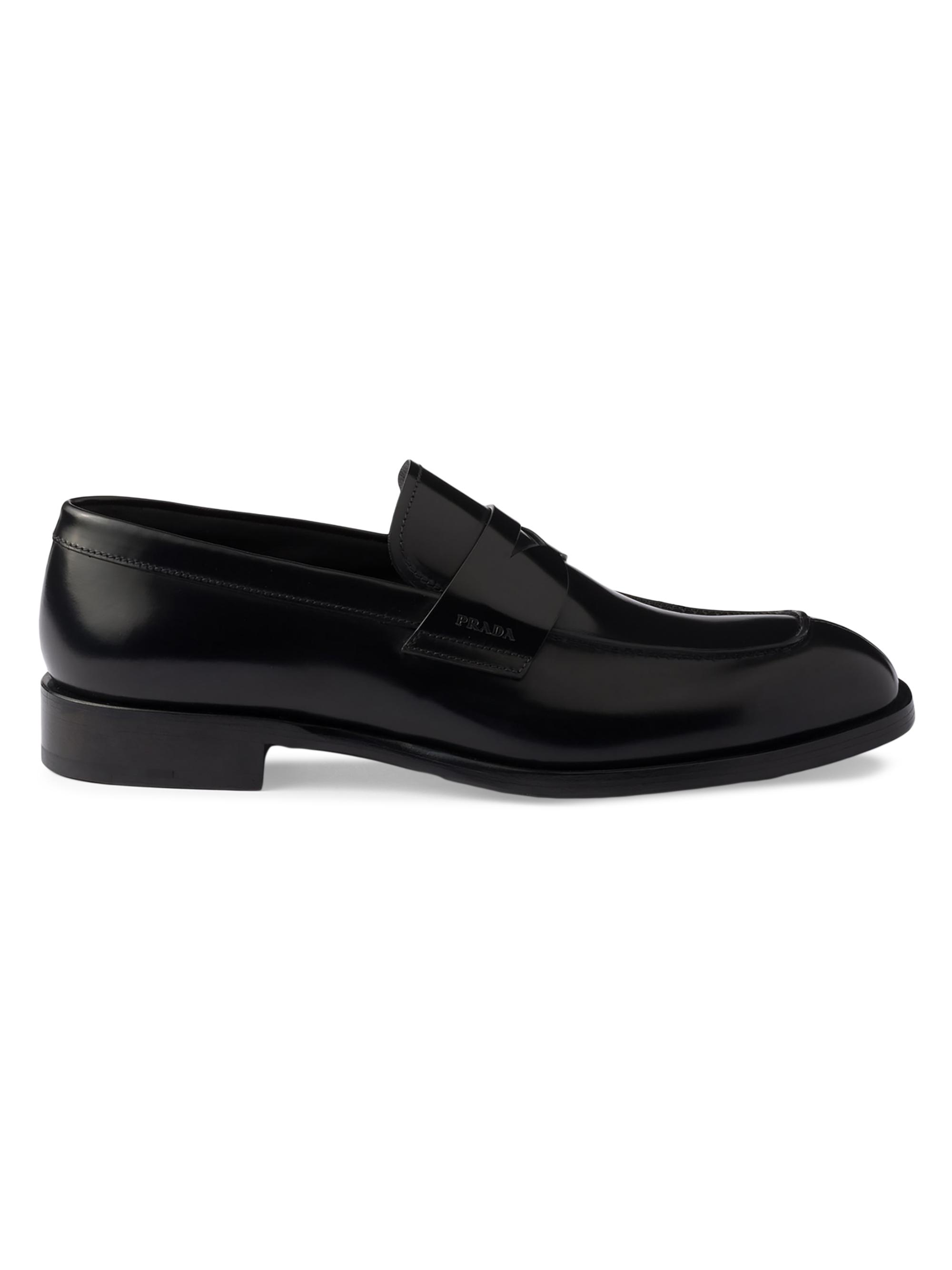 Prada Diapason Opaque Brushed Leather Lace-Up Shoes | Saks
