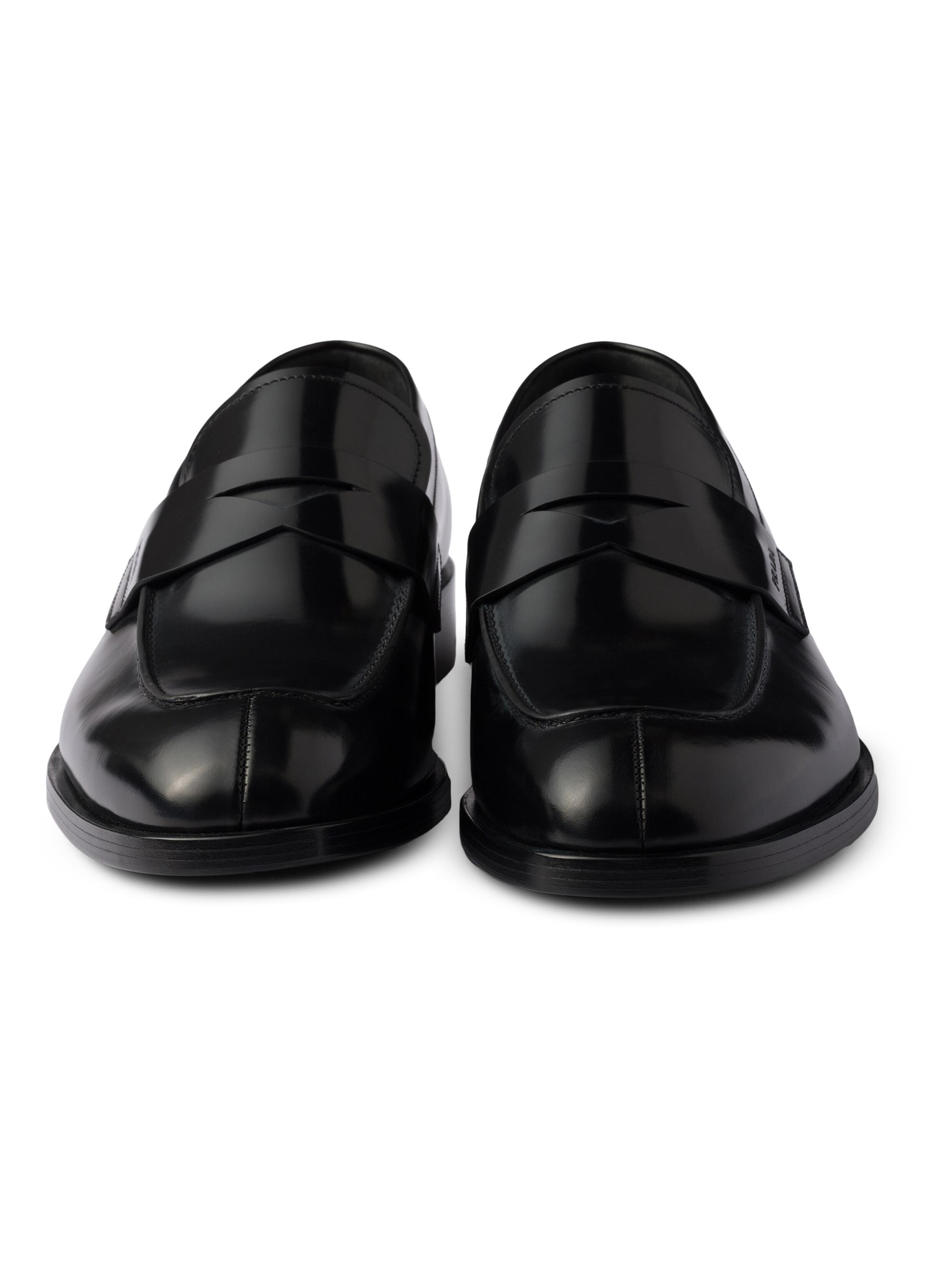 Prada Brushed Leather Loafers | Saks Fifth Avenue
