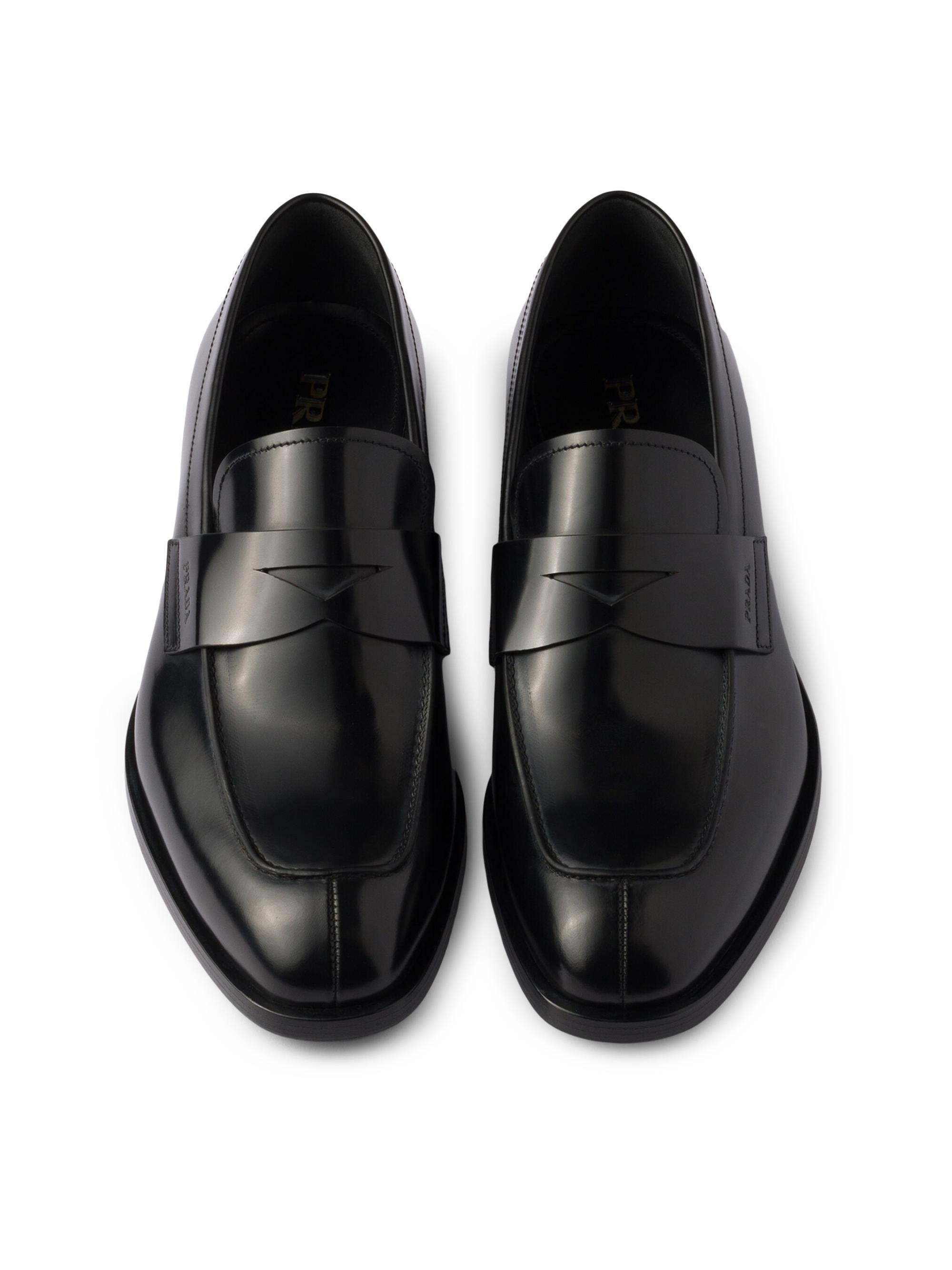 Prada Brushed Leather Loafers | Saks Fifth Avenue