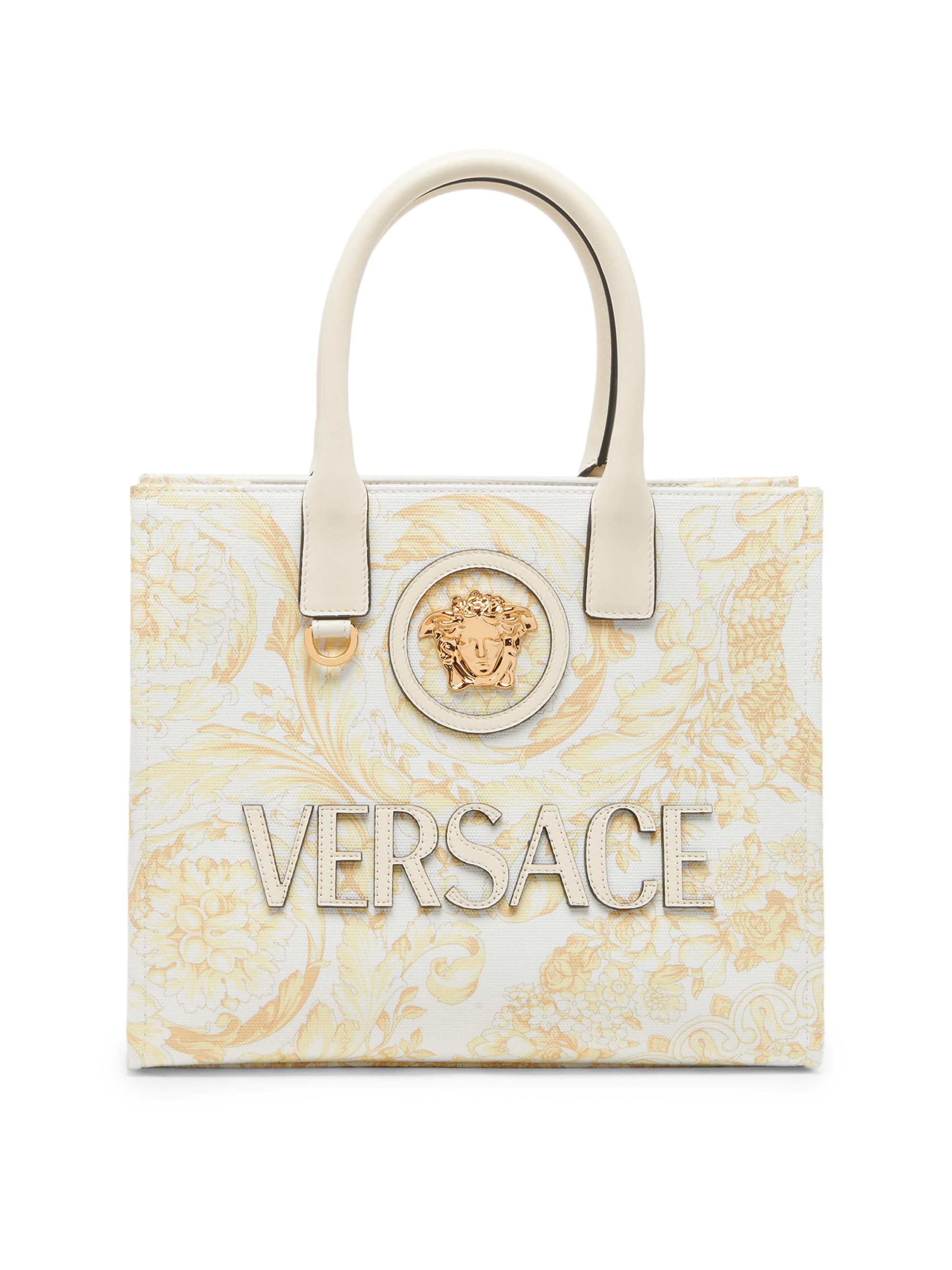 Versace Athena Barocco Raffia Tote Bag | Saks Fifth Avenue