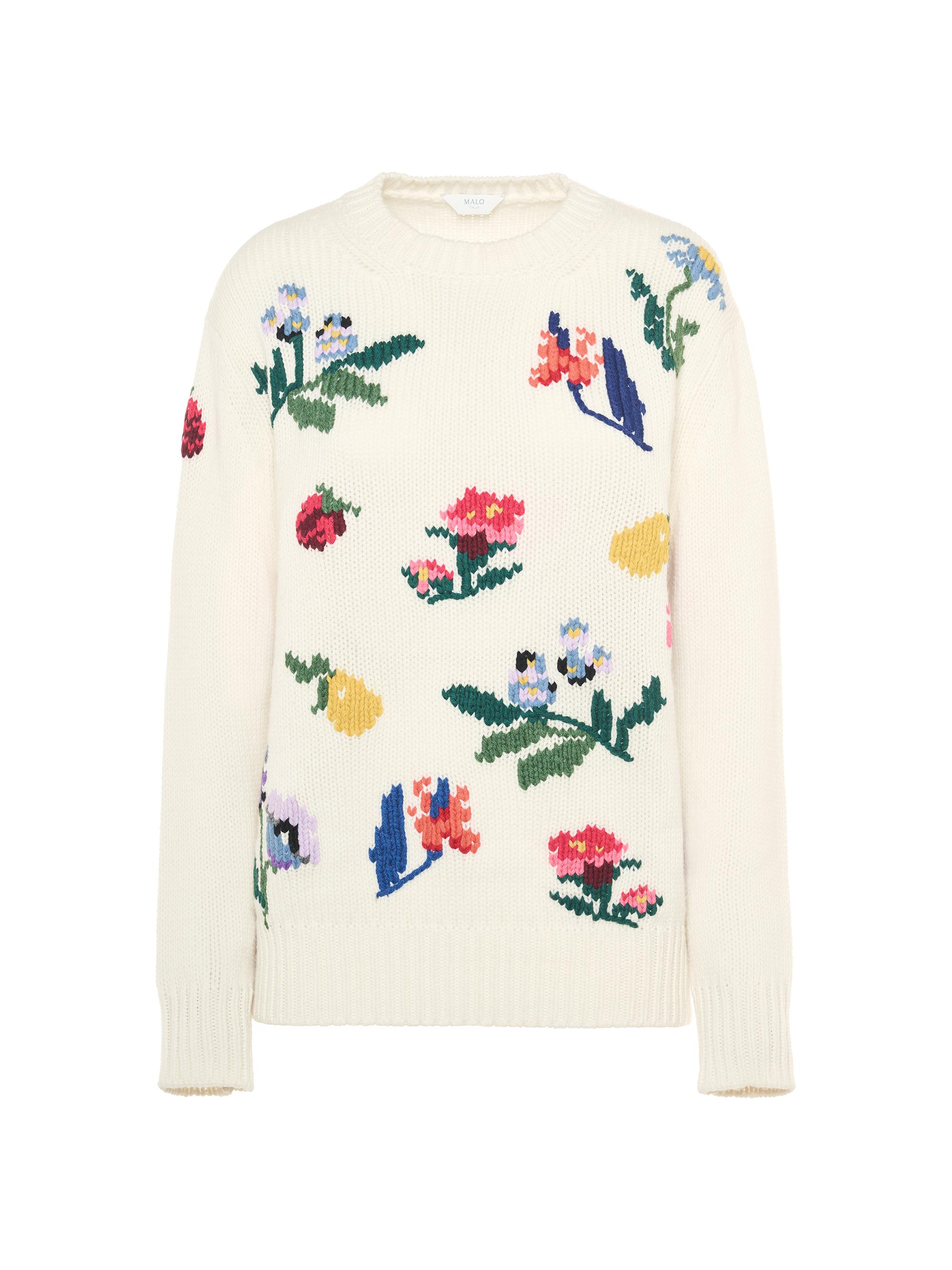 Malo Women's Dalia Crewneck Cashmere Sweater - Margherita