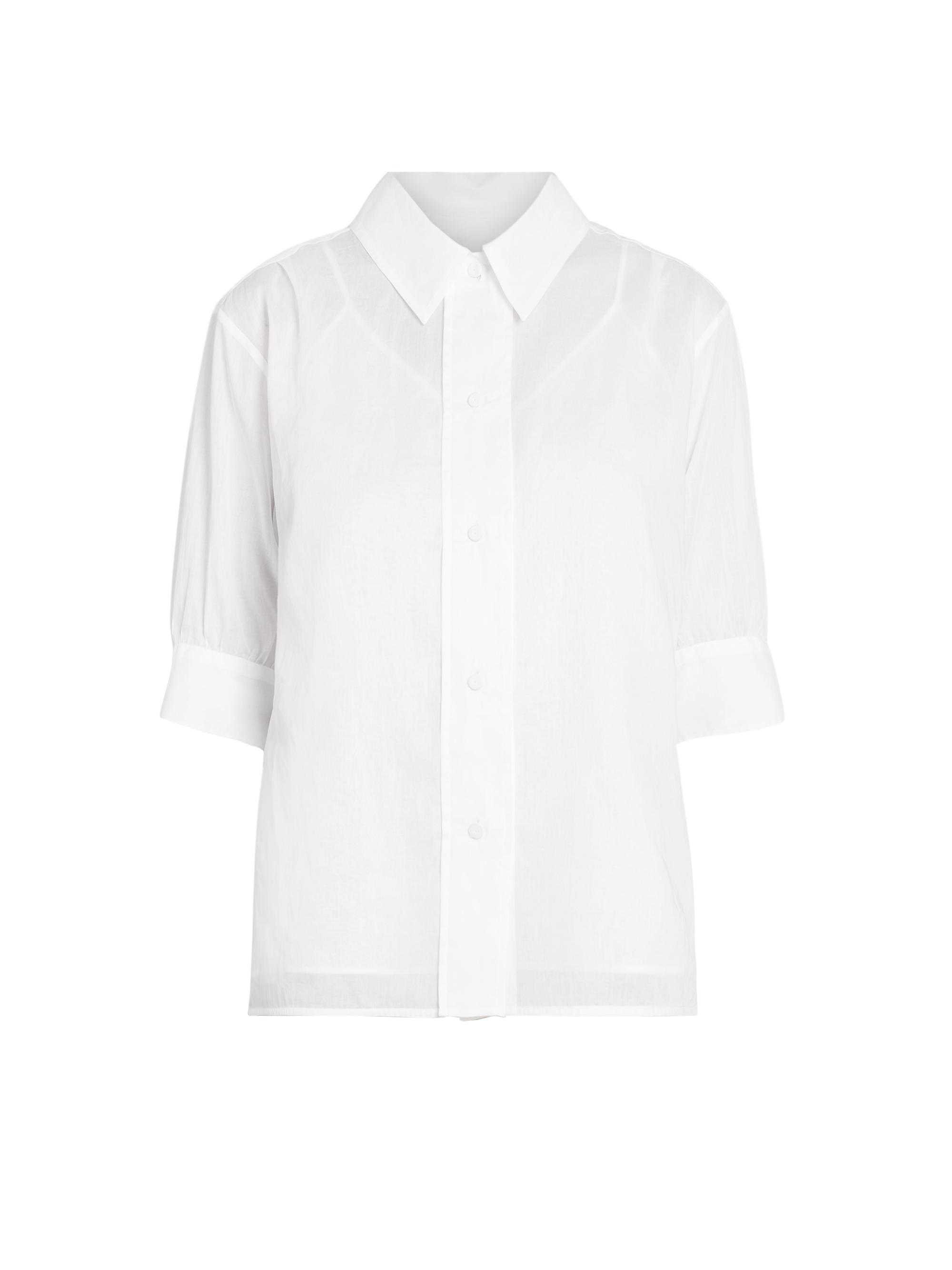 Jil Sander Women's Glace Cotton Organdy Shirt - Optic White