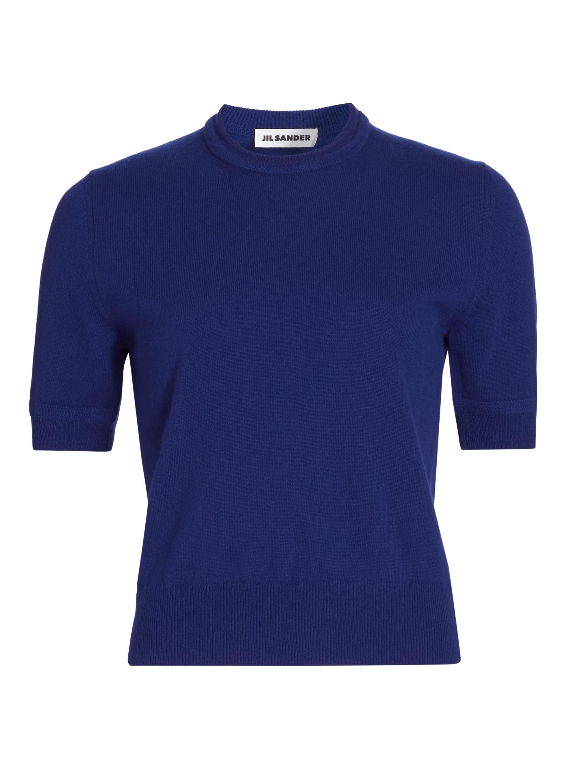Jil Sander Women's Crewneck Wool Sweater - Violet Night