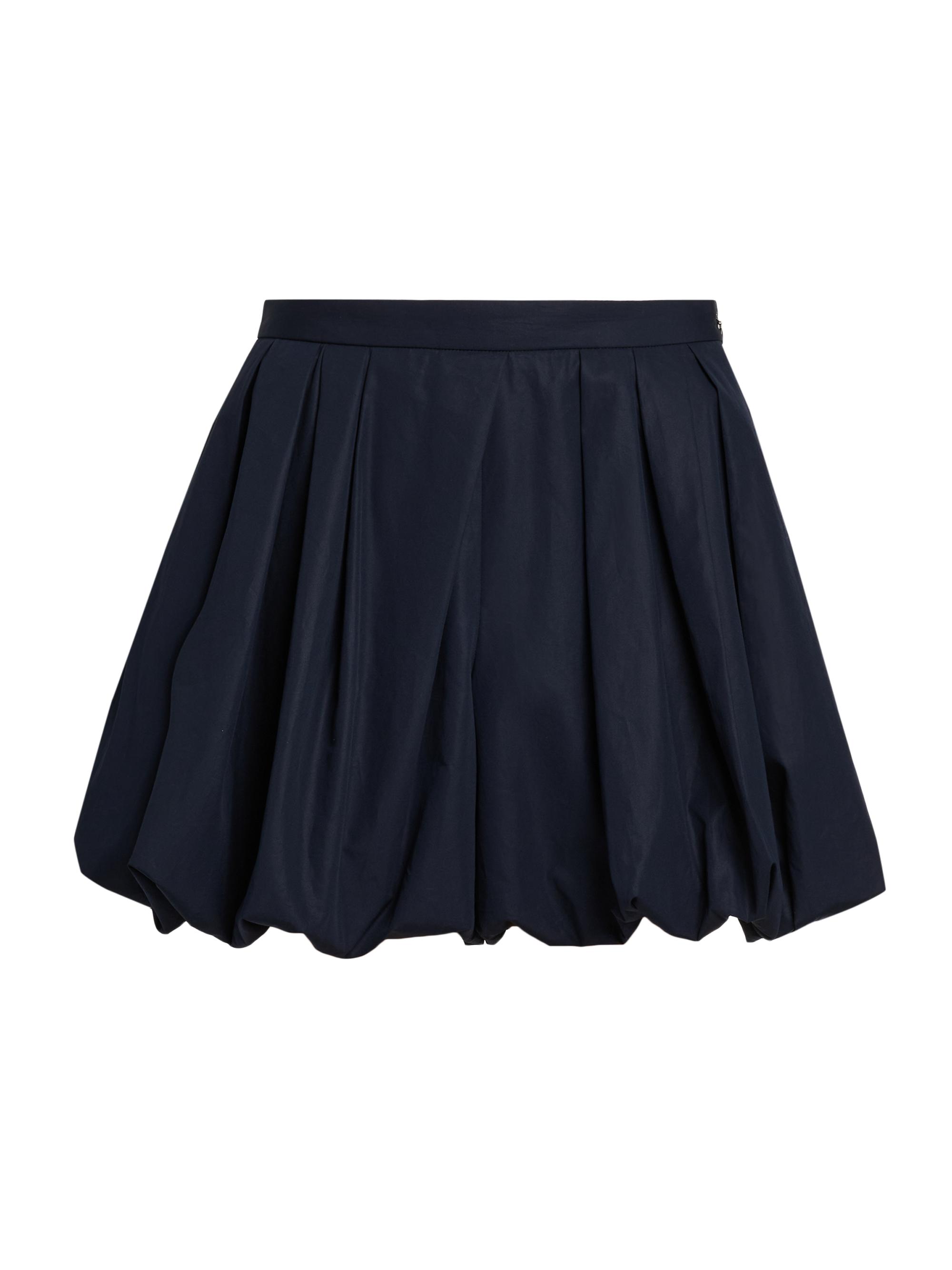 Jil Sander Women's Bubble-Hem Cotton Shorts - Navy