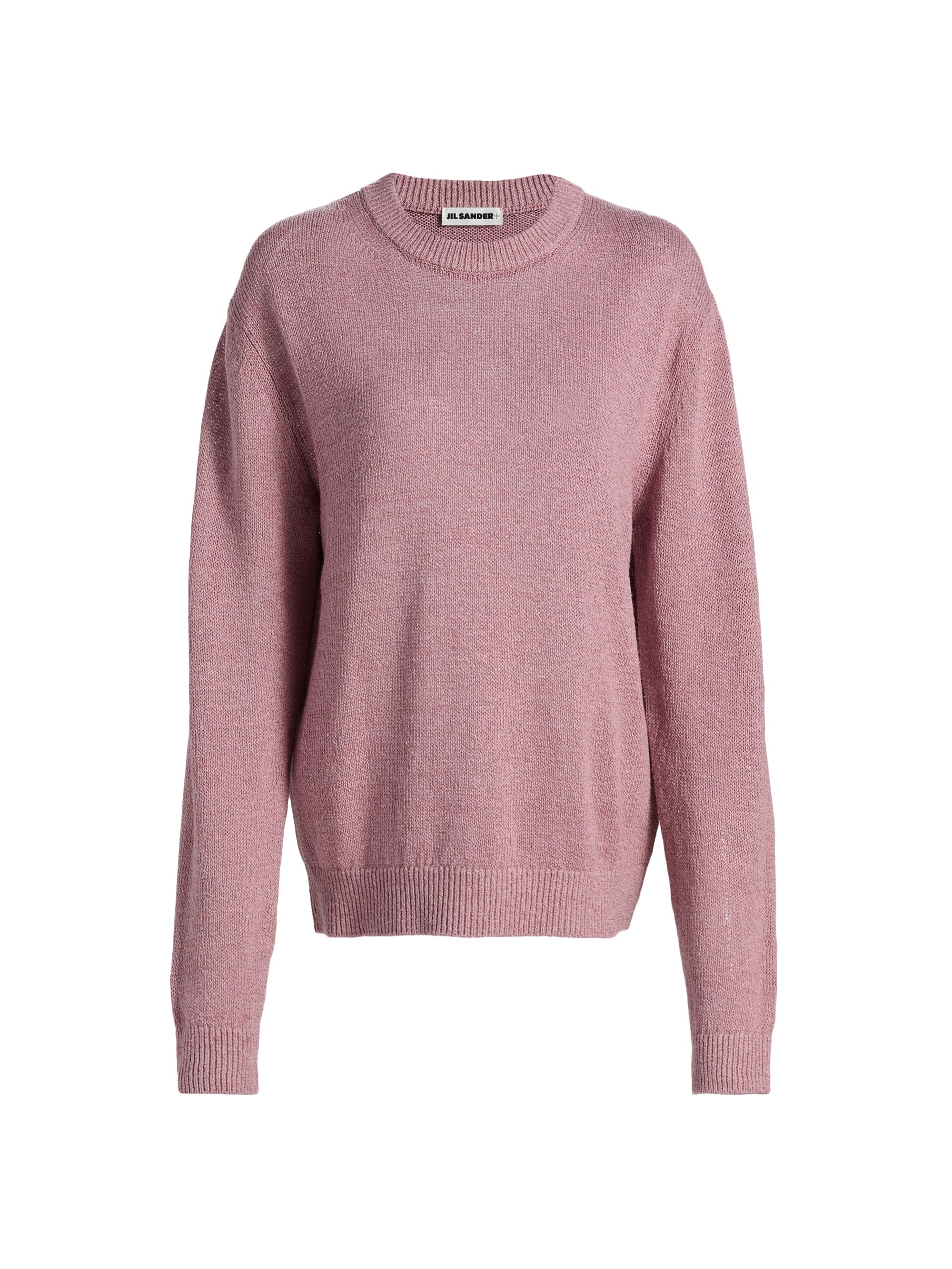 Jil Sander Women's Hemp-Silk Crewneck Sweater - Twilight