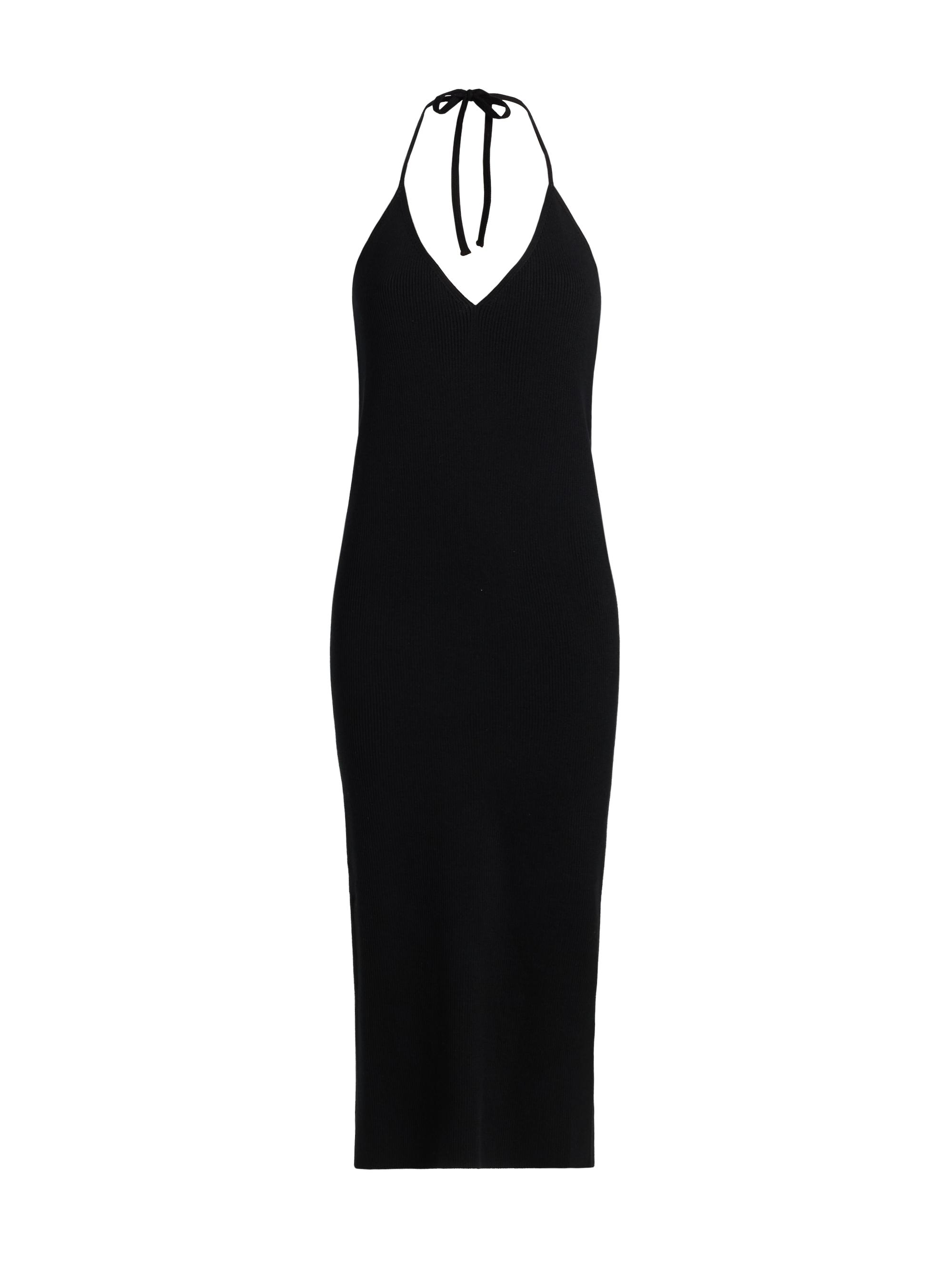 Jil Sander Women's Halter Wool Midi-Dress - Black