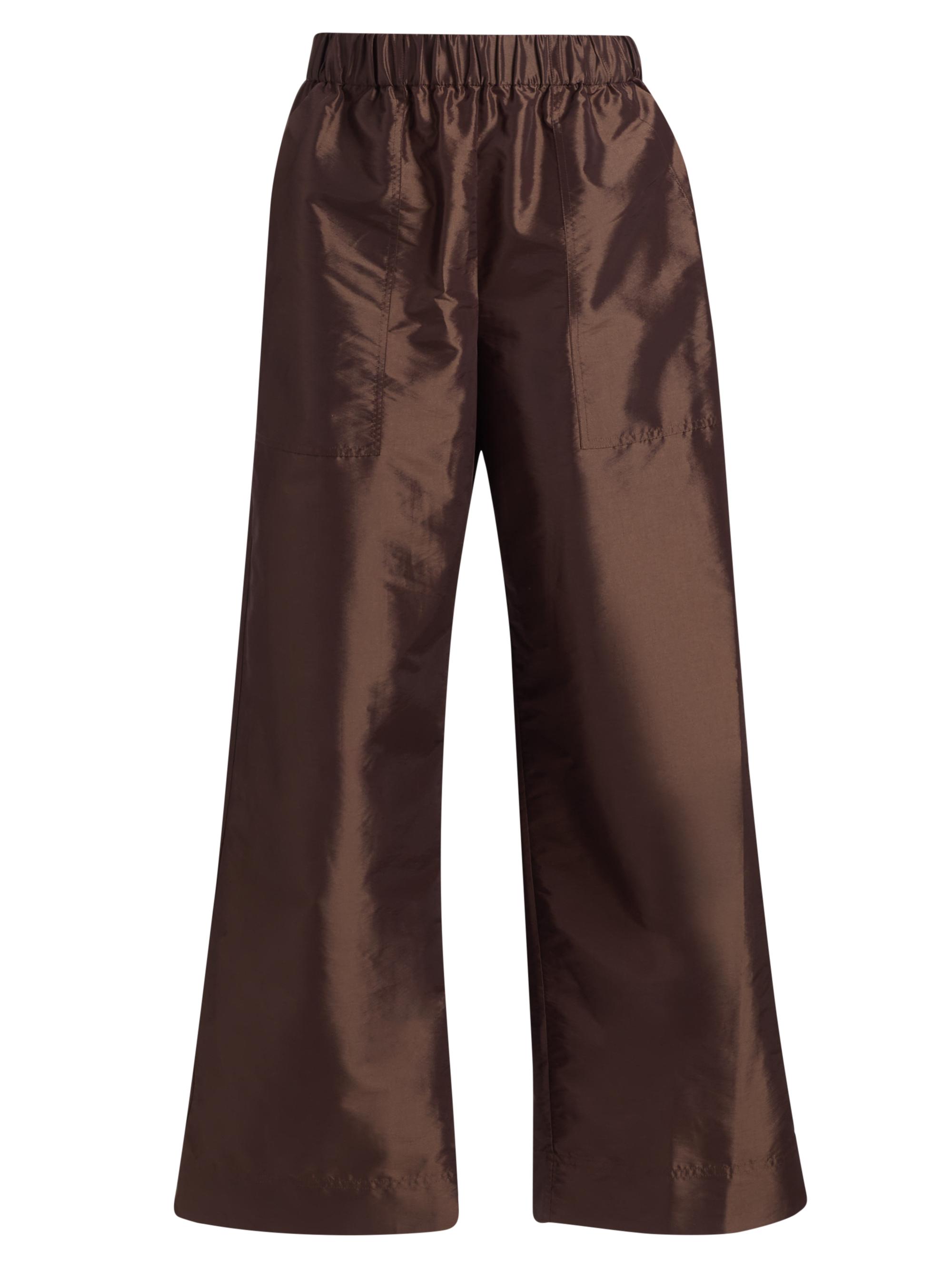SIMKHAI Women's Arden Wide-Leg Pants - Chocolate