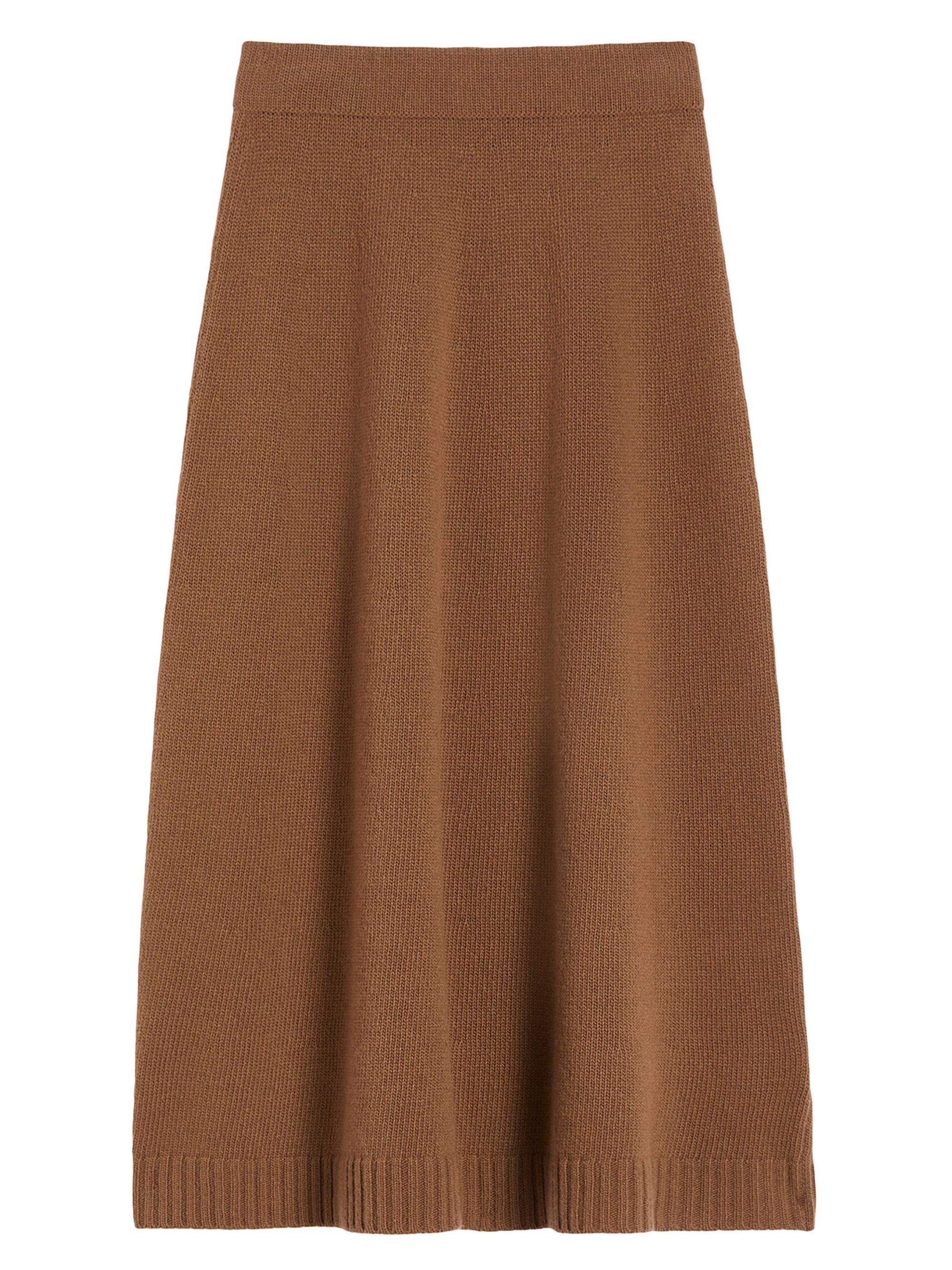 Weekend Max Mara Women's Wool Knit Skirt - Hazelnut Brown