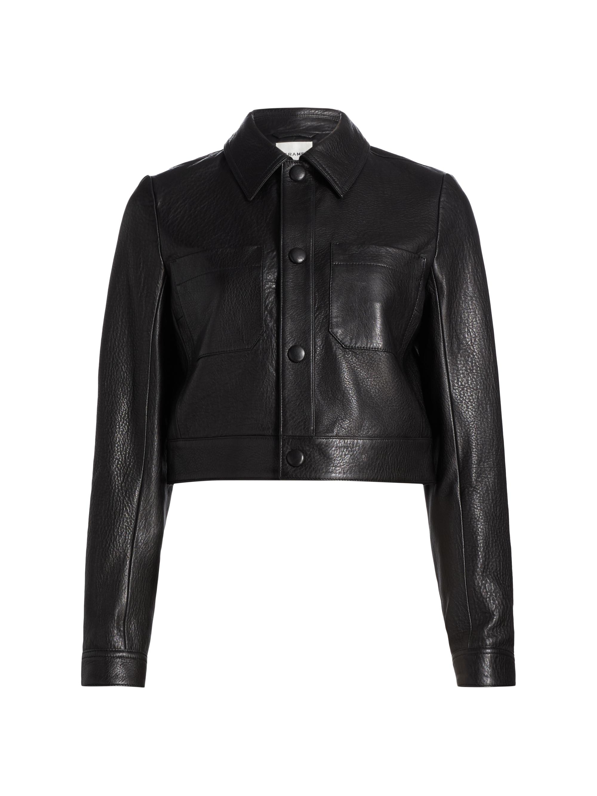 Re/done Studded Leather Biker Jacket | Saks Fifth Avenue
