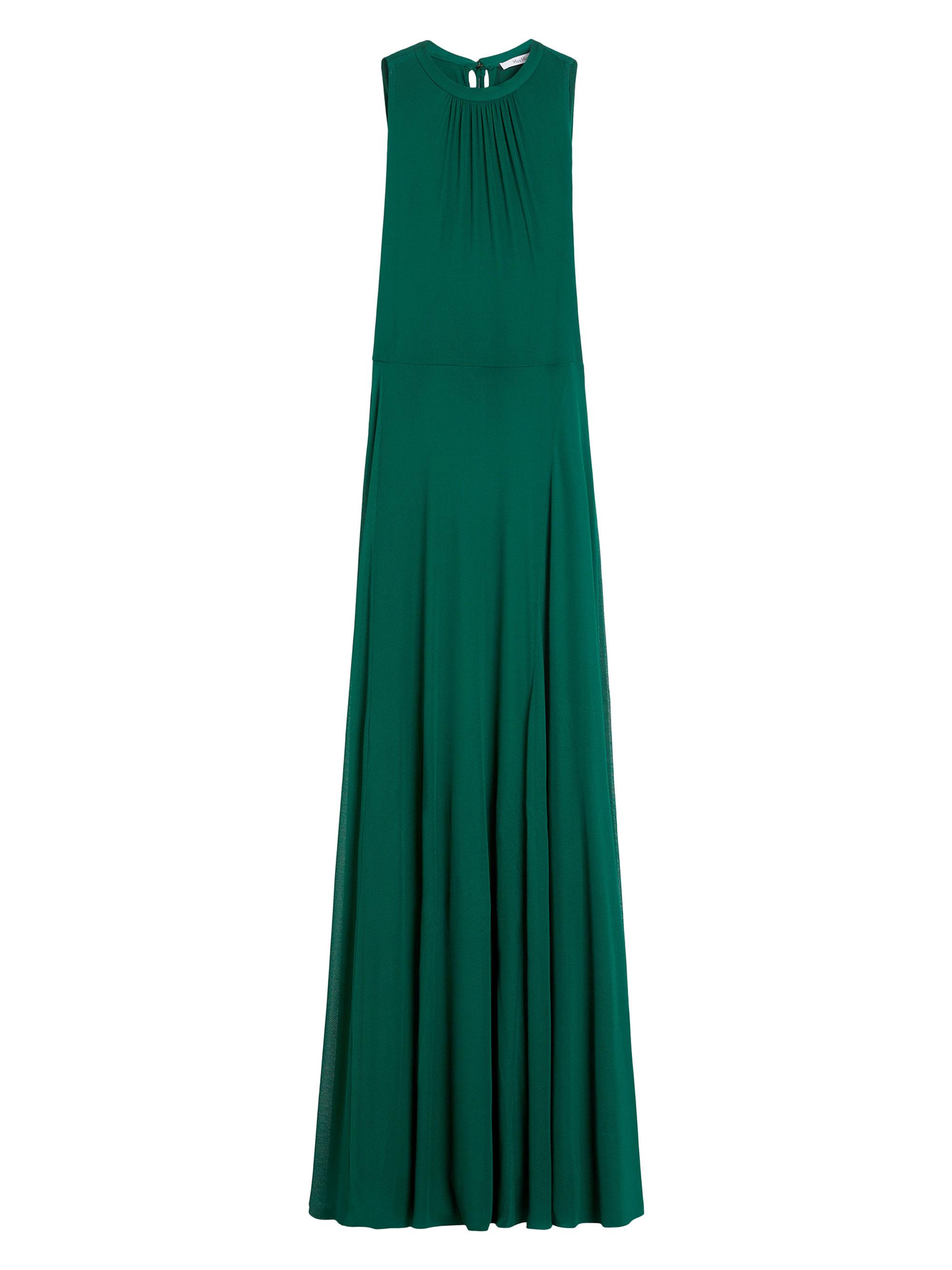 Max Mara Women's Long, Mesh Jersey Dress - Emerald