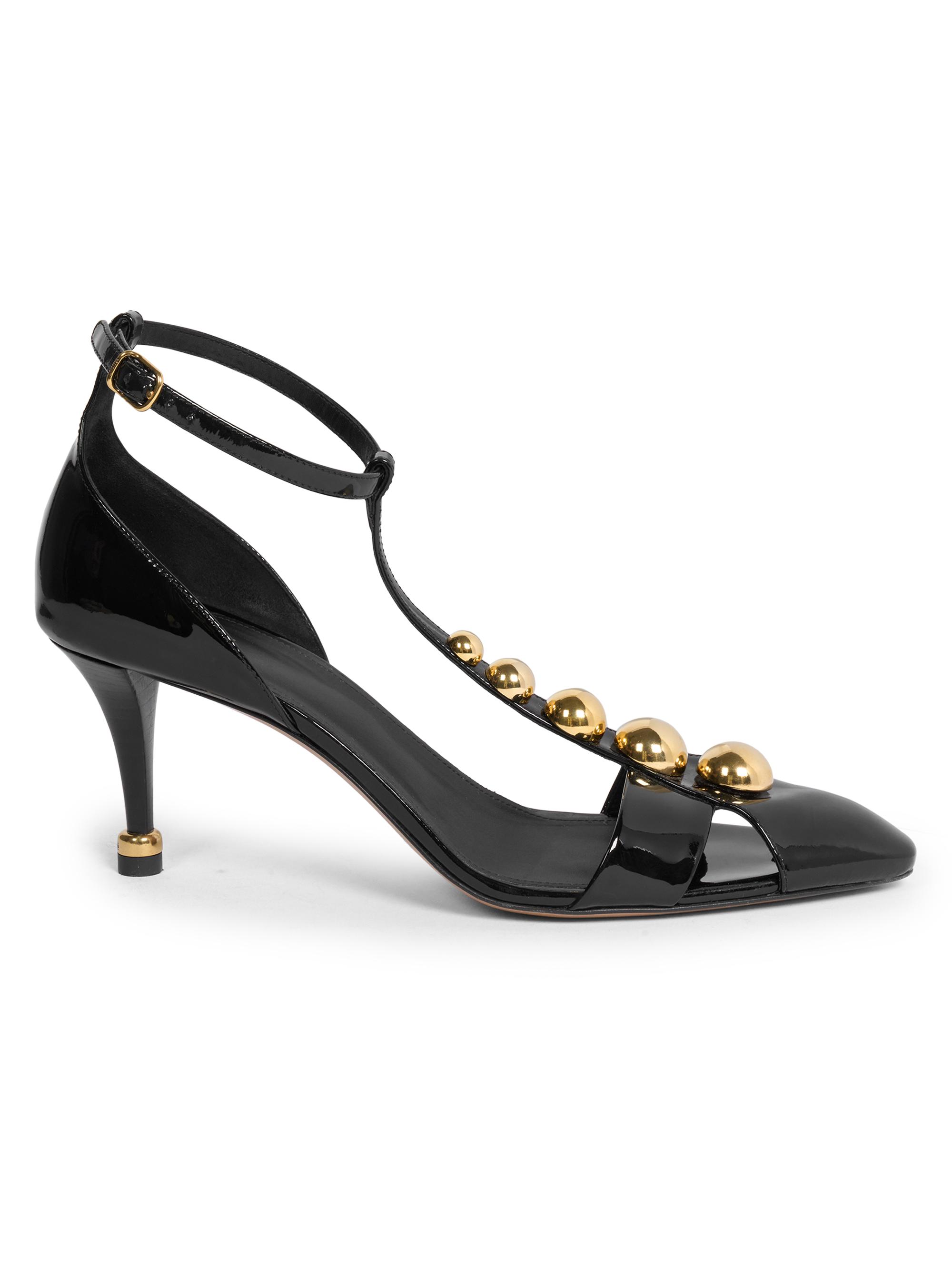 Chloé Women's Cleia 70MM Studded Patent Leather Pumps - Black