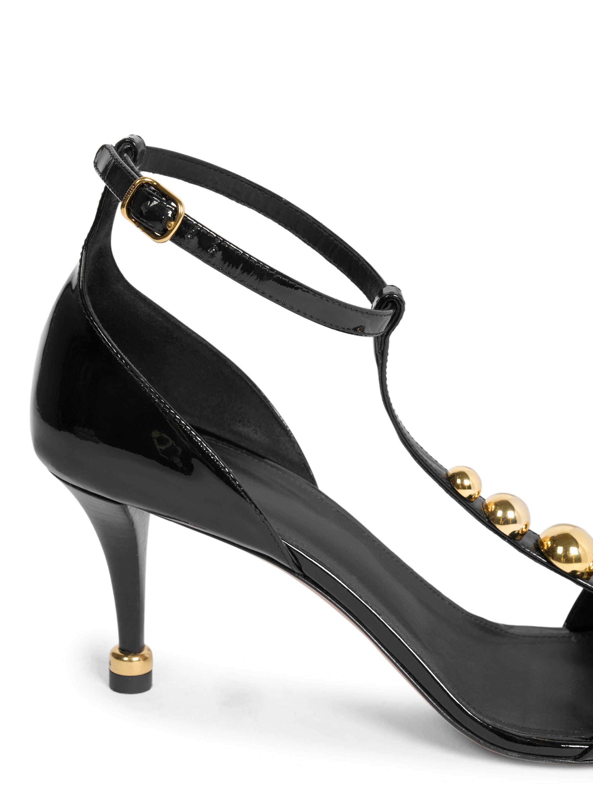 Chloé Cleia 70MM Studded Patent Leather Pumps | Saks Fifth Avenue