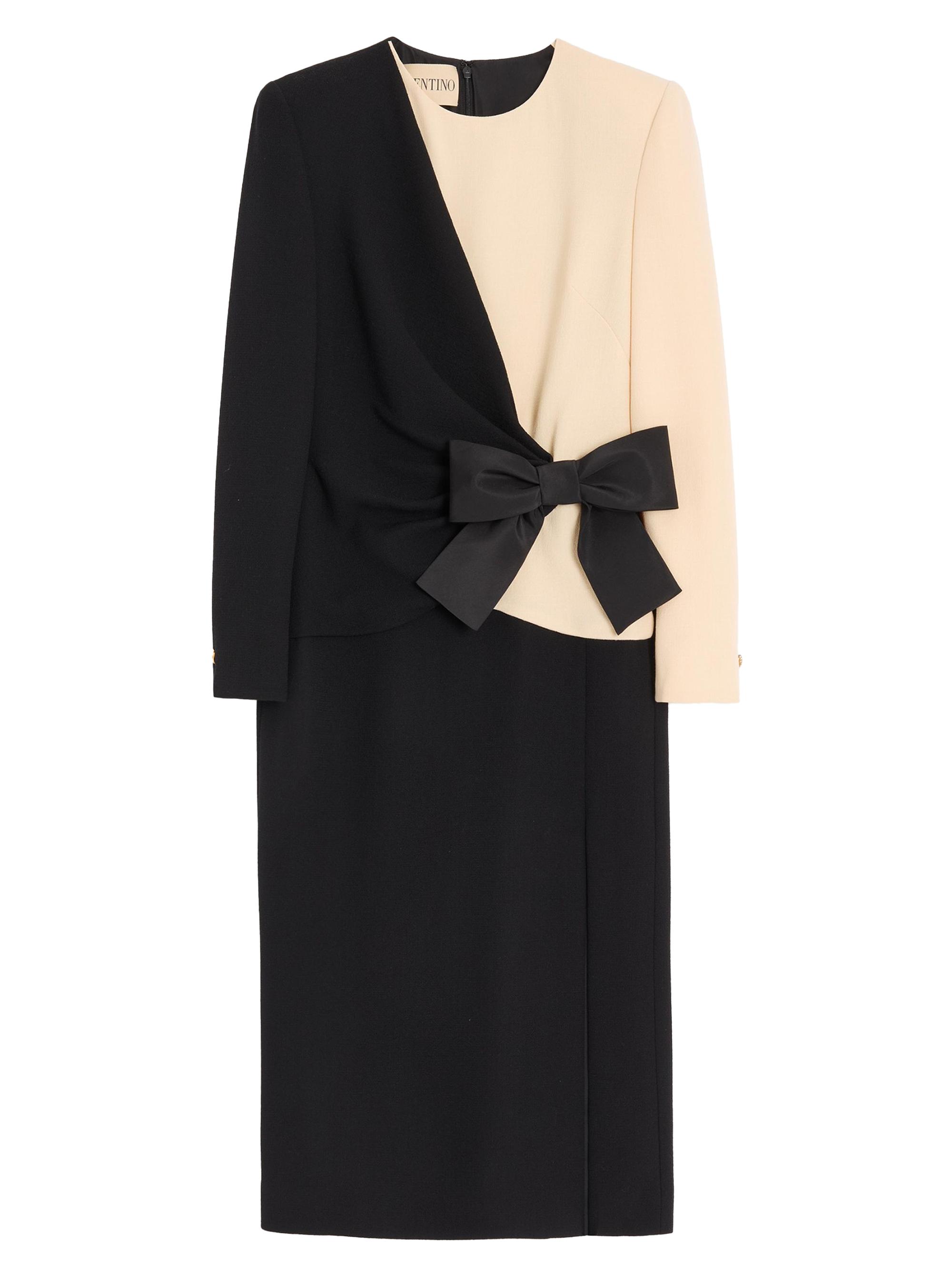 Valentino Garavani Women's Wool Crepe Midi Dress - Black Birch