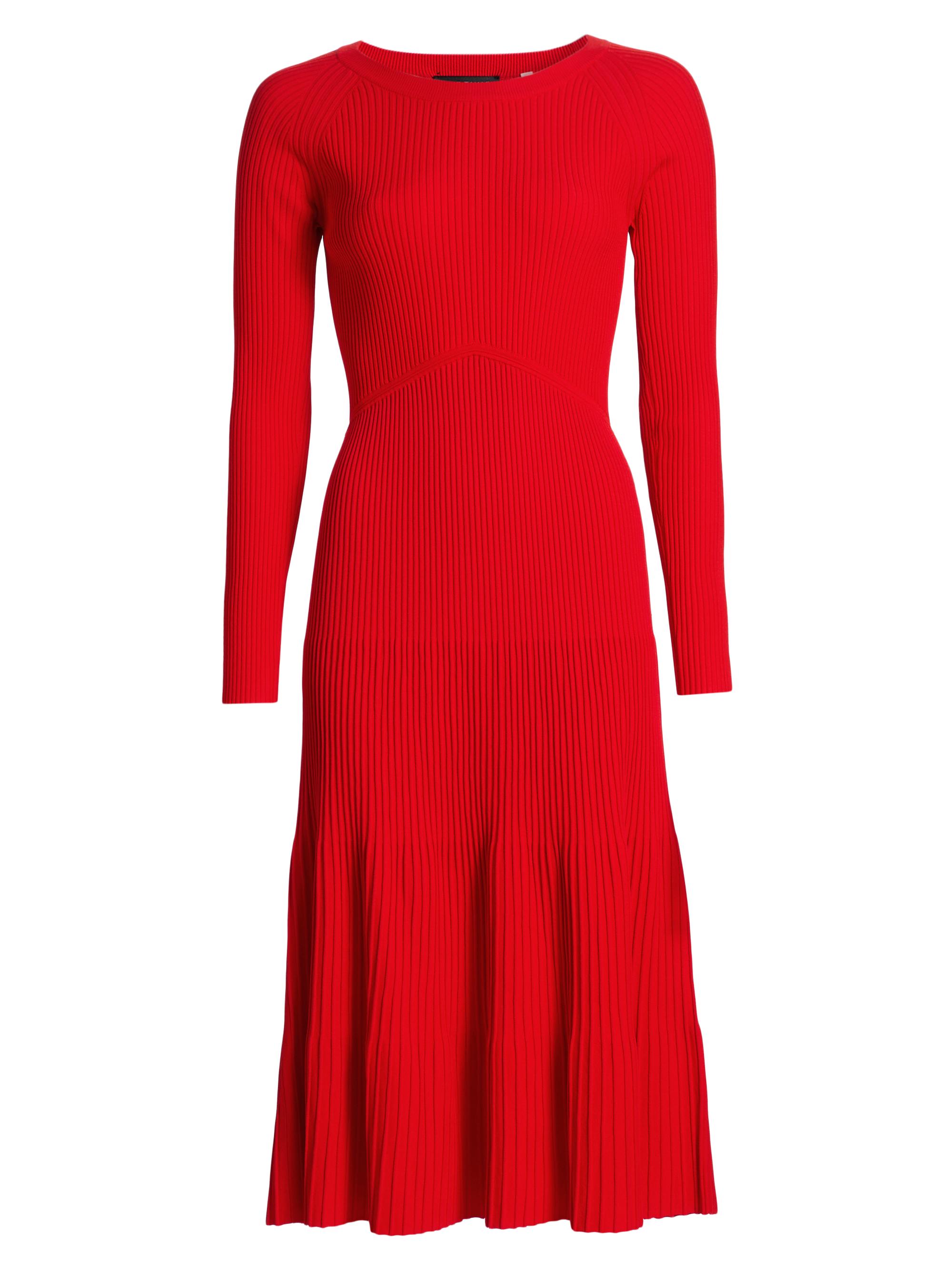 Elie Tahari The Vanessa Rib-Knit Midi-Dress | Saks Fifth Avenue