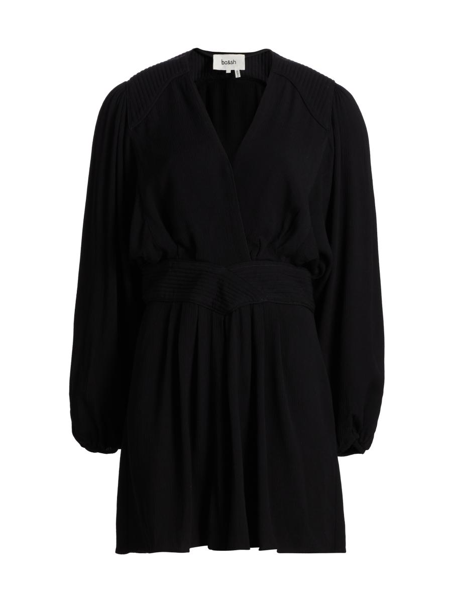 Ba&sh Women's Alana V-neck Minidress In Black