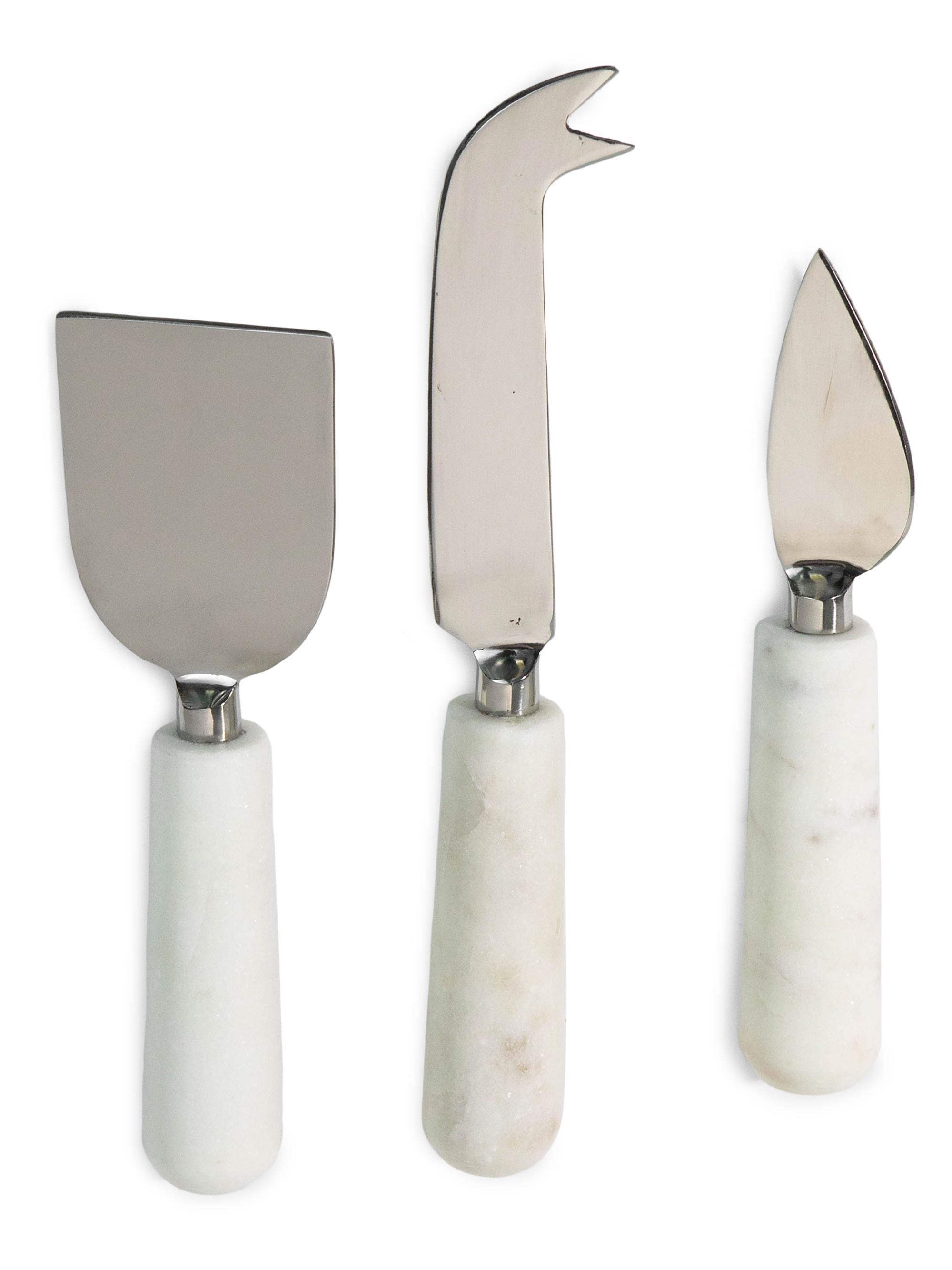 Verve Culture Boxed Set of Marble Cheese Tools - Grey
