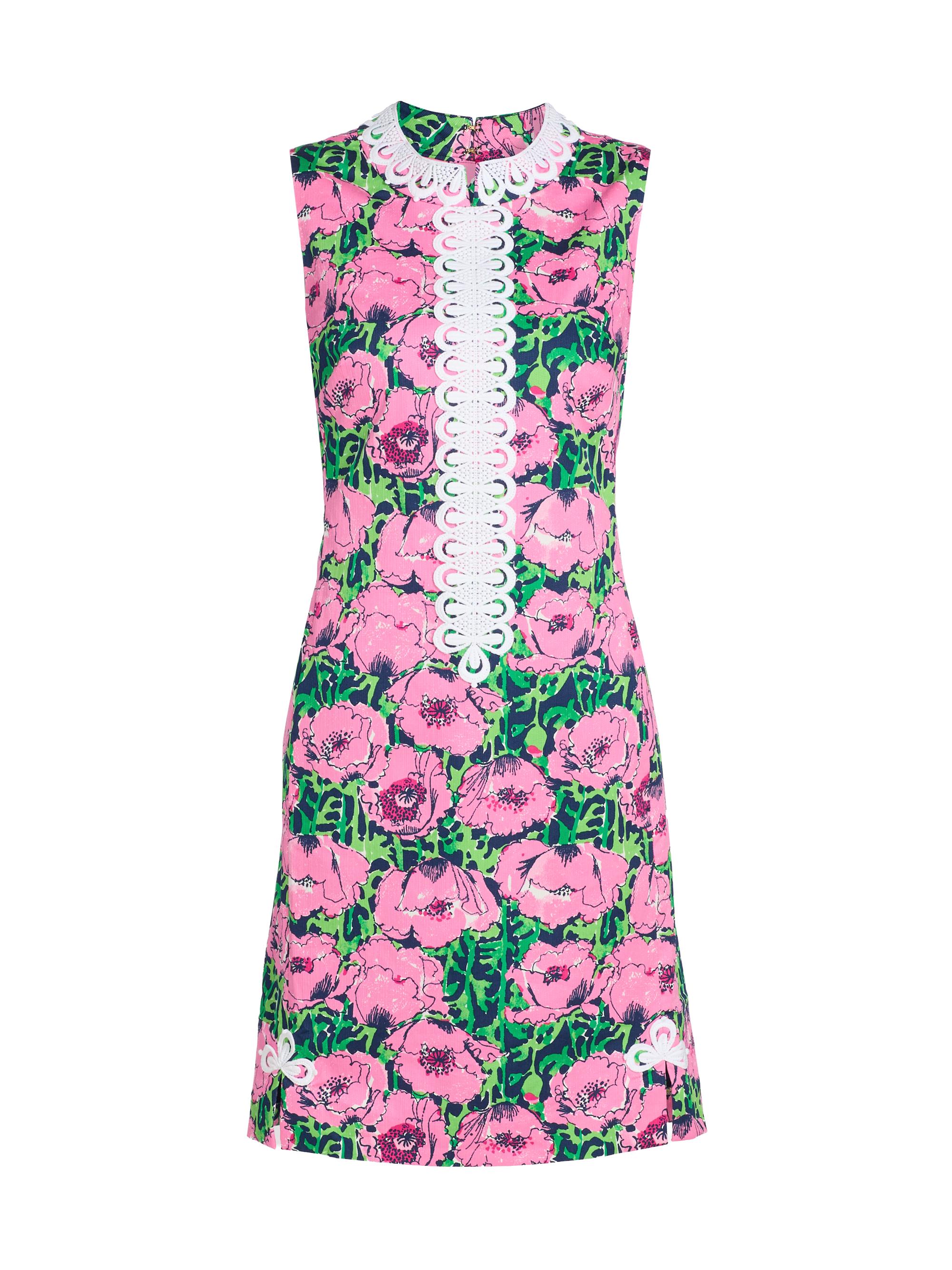 Lilly Pulitzer Women's Cleodora Floral Embroidered Sheath Minidress - Low Tide Navy Florrie