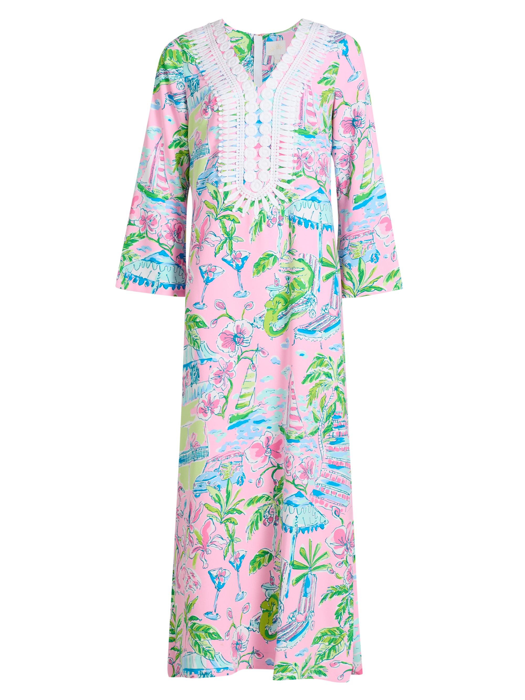 Lilly Pulitzer Women's Ocleppo Maxi Oversized Caftan - Conch Shell Pink