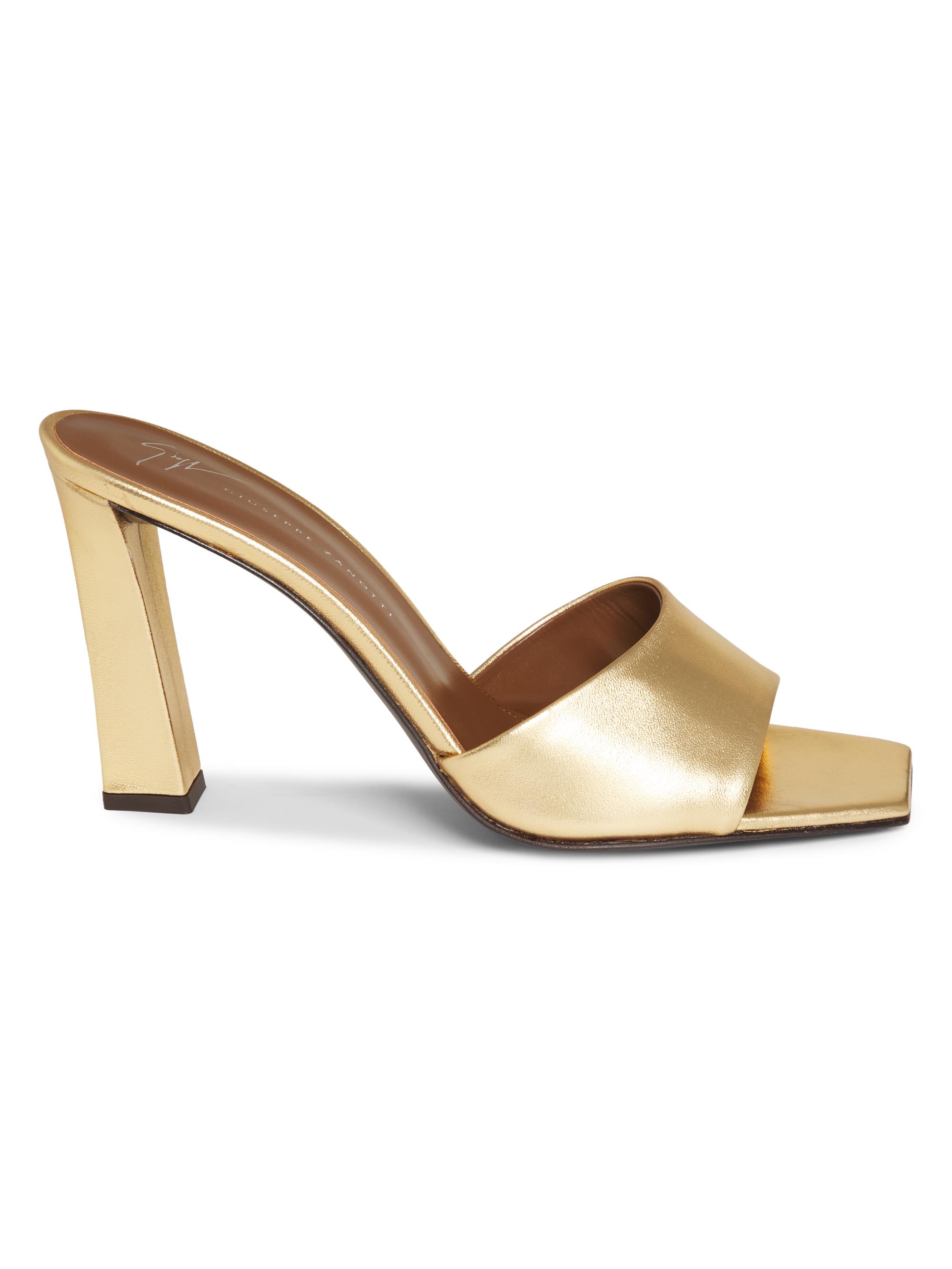 Giuseppe Zanotti Women's Mizuki Oro 90MM Metallic Leather Mules - Oro