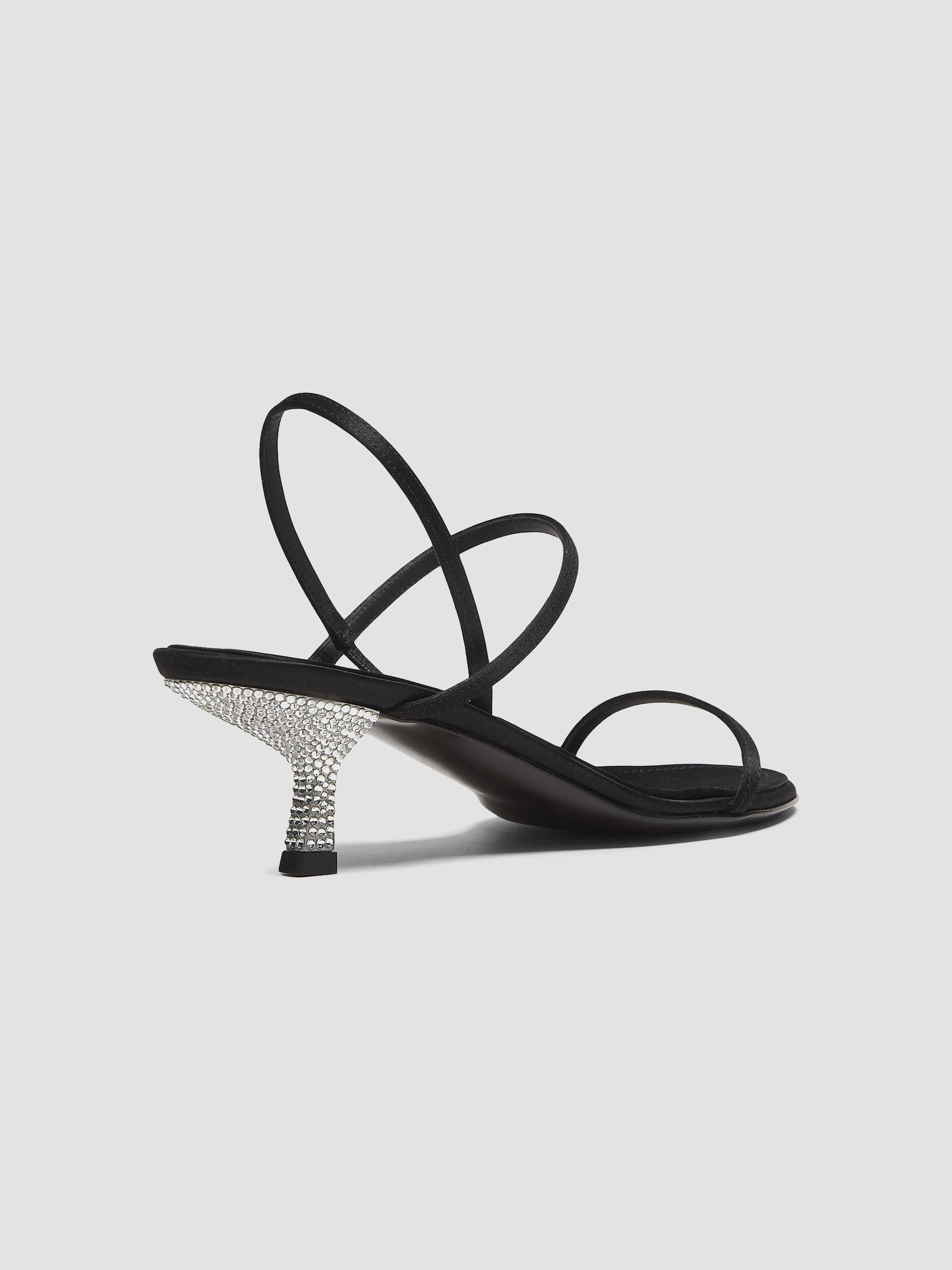 Giuseppe Zanotti Raso Nero 50MM Silk Sandals | Saks Fifth Avenue