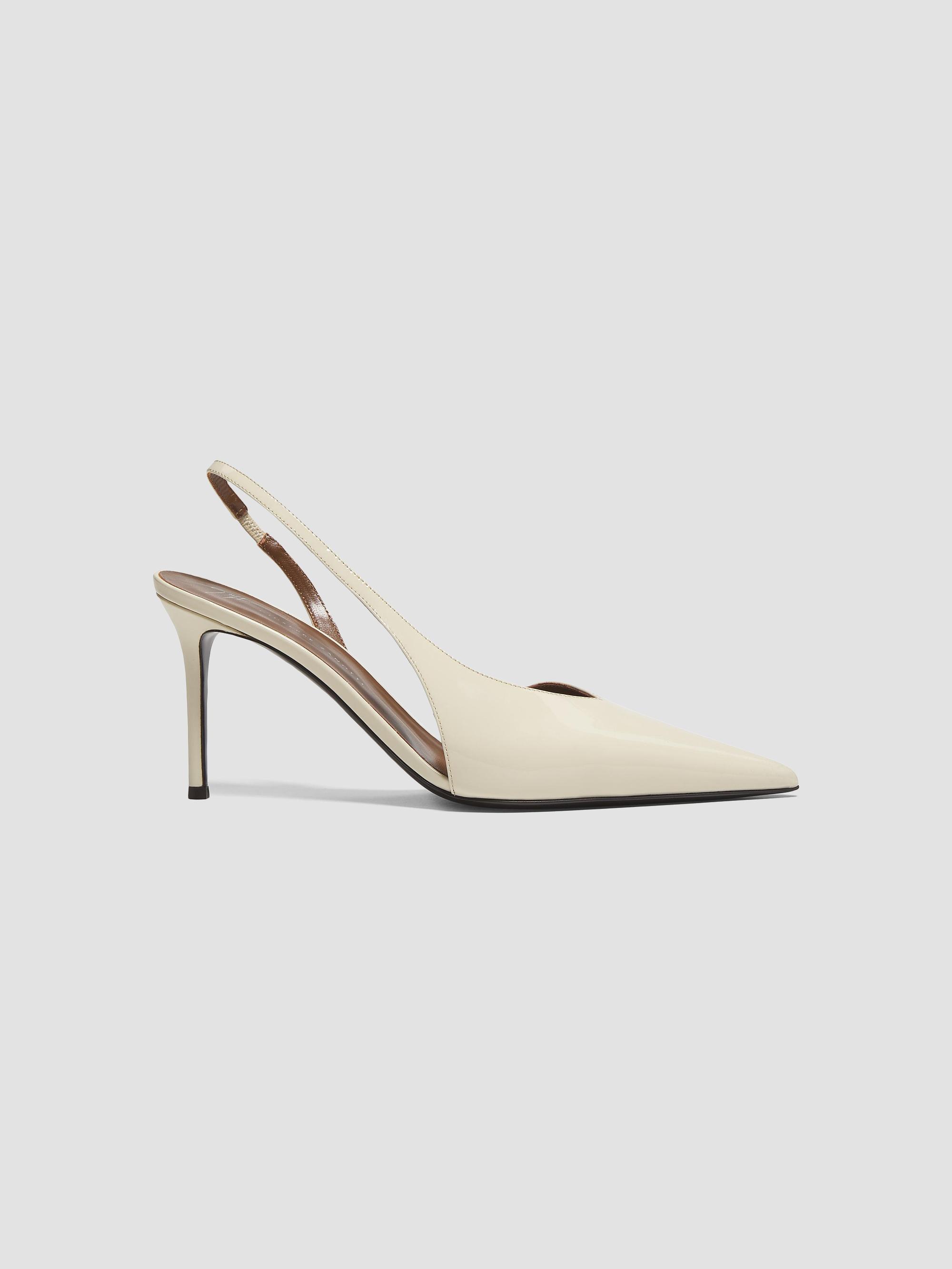 Giuseppe Zanotti Women's Vernice Vague 85MM Patent Leather Slingback Pumps - Off White | Thumbnail 7