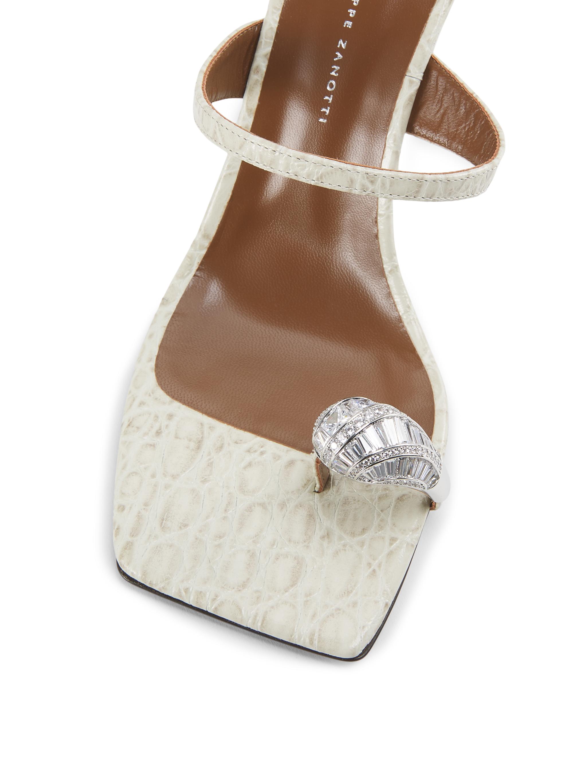 Giuseppe Zanotti Morpheus Kefir 90MM Swarovski-Crystal Croc