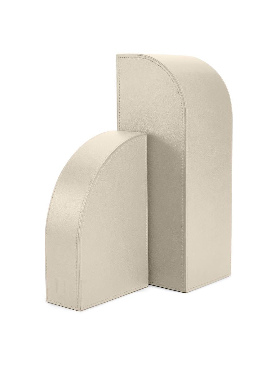 Assouline Library Objects Cubist Left Bookend In Neutral