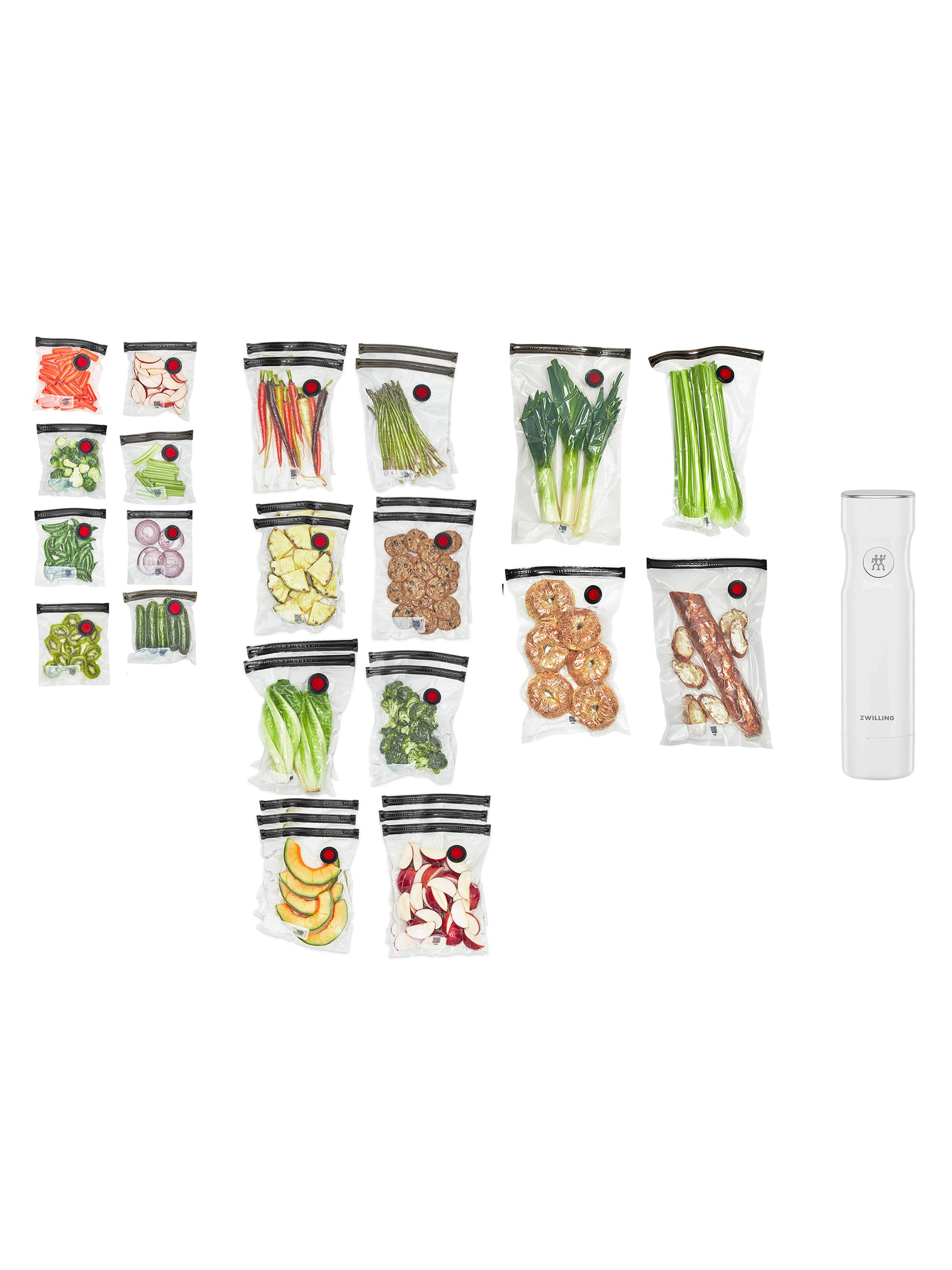 ZWILLING J.A. Henckels Fresh and Save Vacuum Sealer Airtight Food Storage Container Bags - Clear