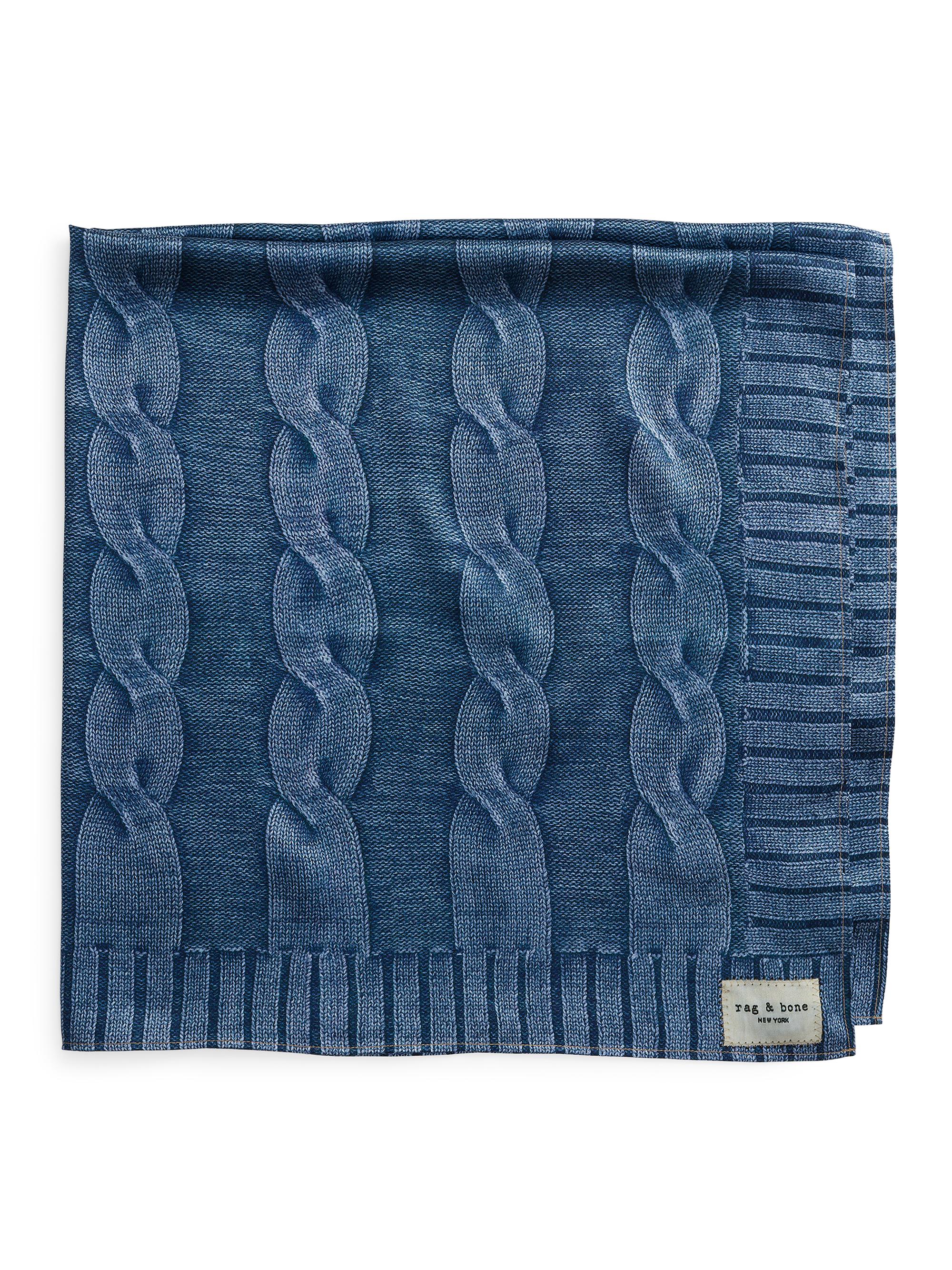 rag & bone Women's Miramar Printed Silk Scarf - Indigo