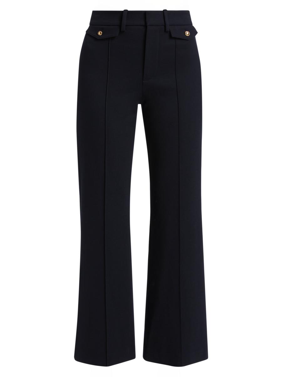 Frame Women's The Reboot Cropped Flare Trousers In Blue
