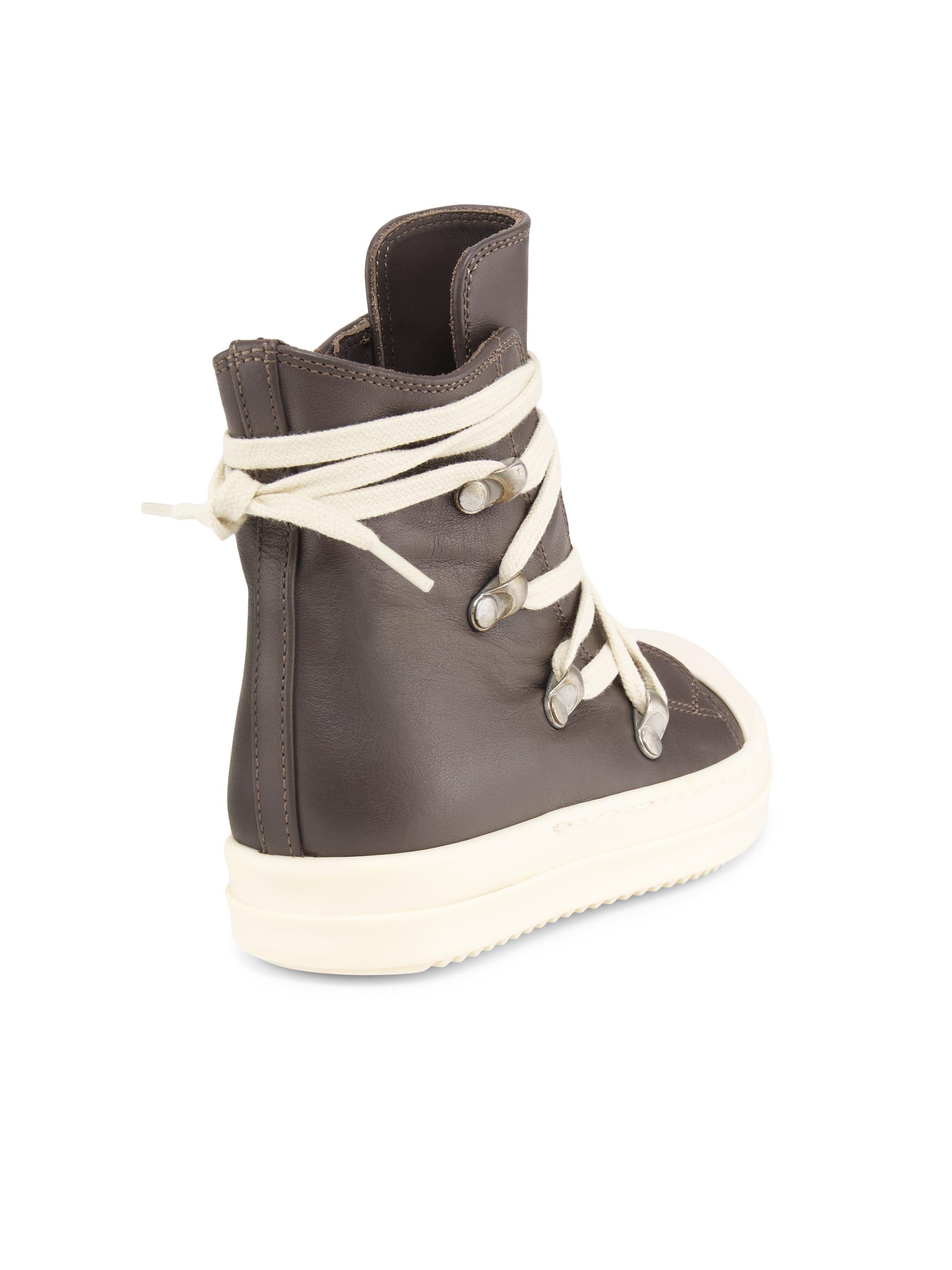 Rick Owens Little Kid's Hexalace Leather Sneakers | Saks Fifth Avenue