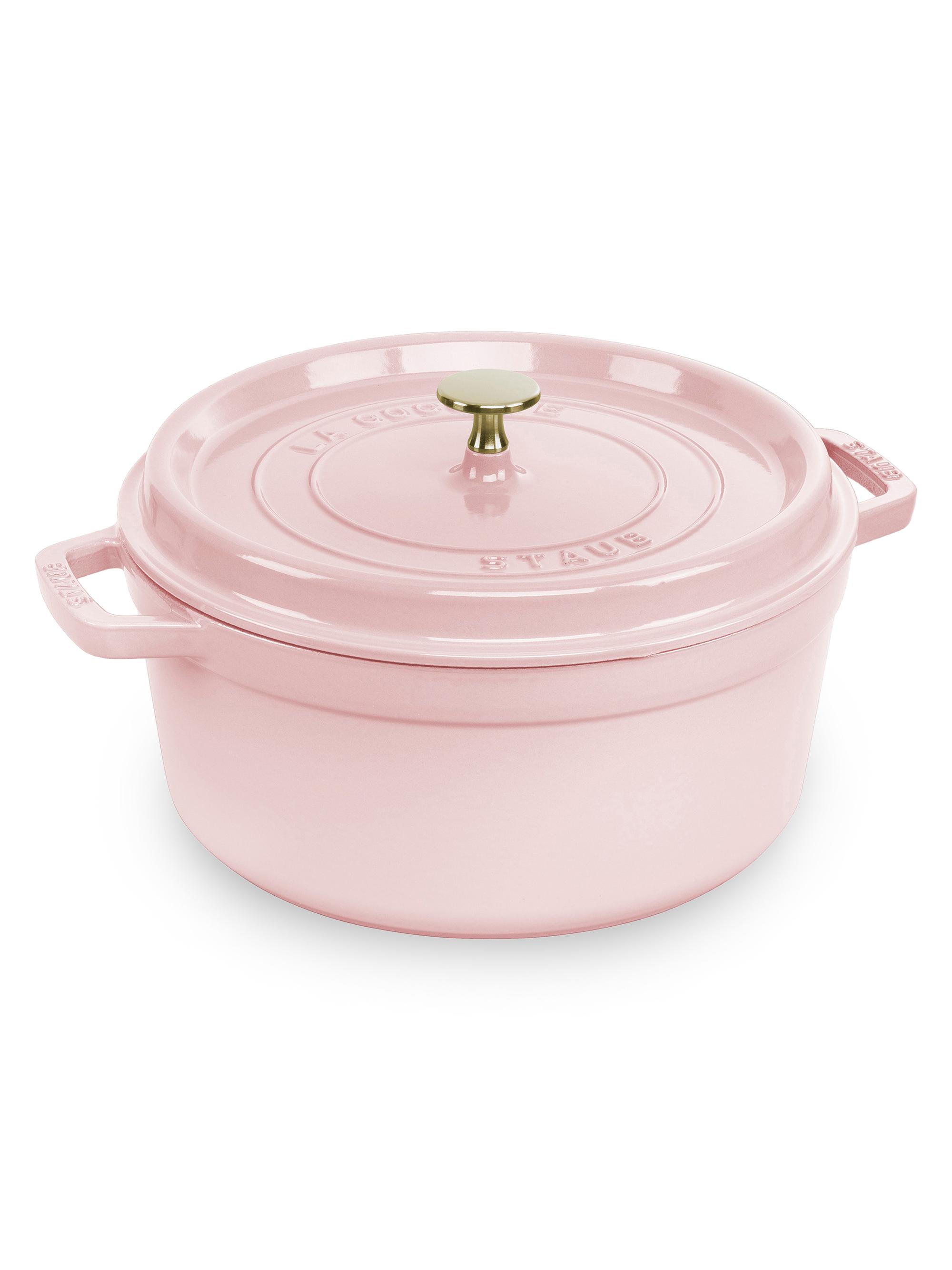 Staub Cast Iron 7-Quart Round Cocotte - Pink Peony 5.5