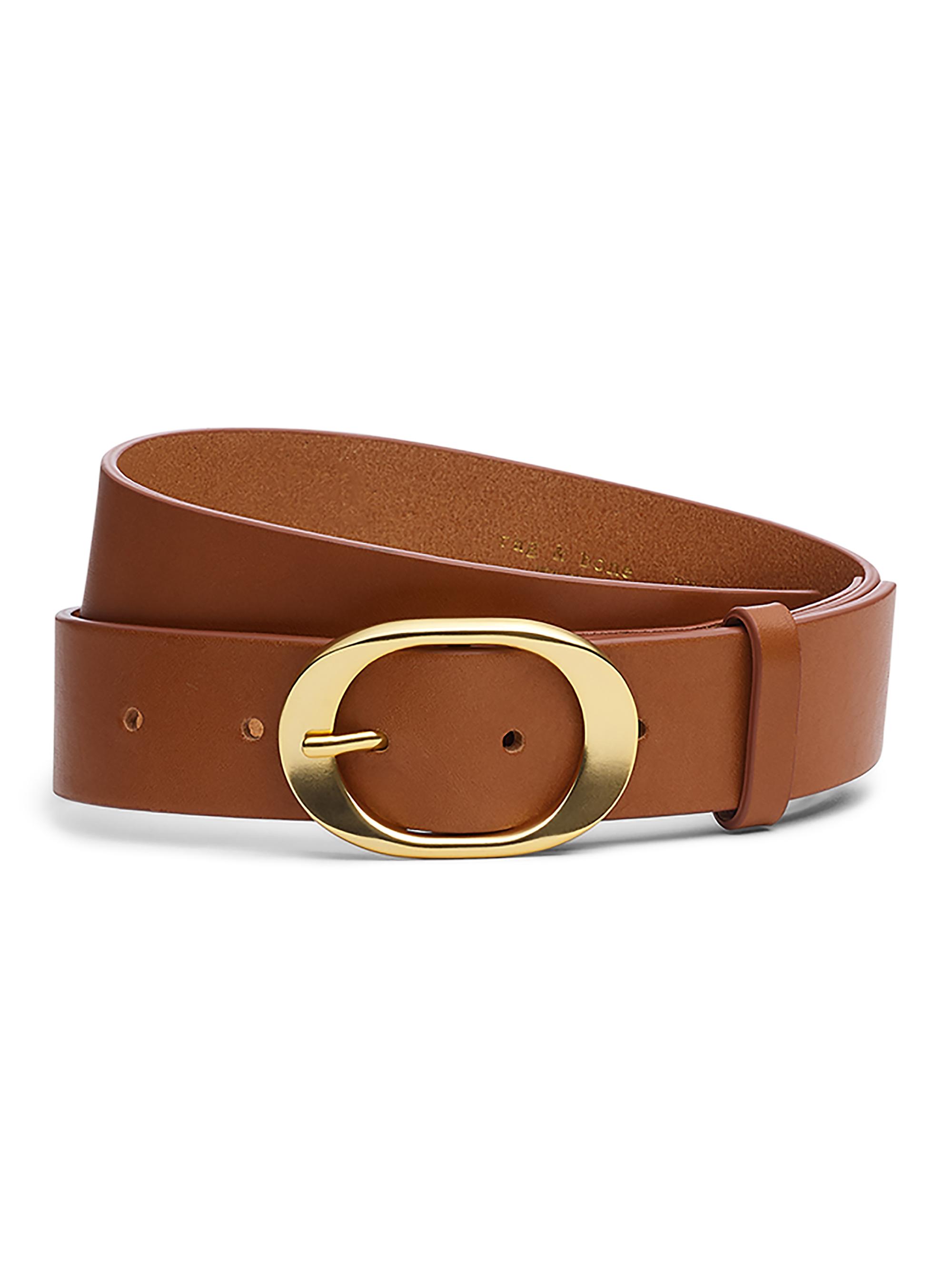 rag & bone Women's Vera Leather Belt - Cinnamon