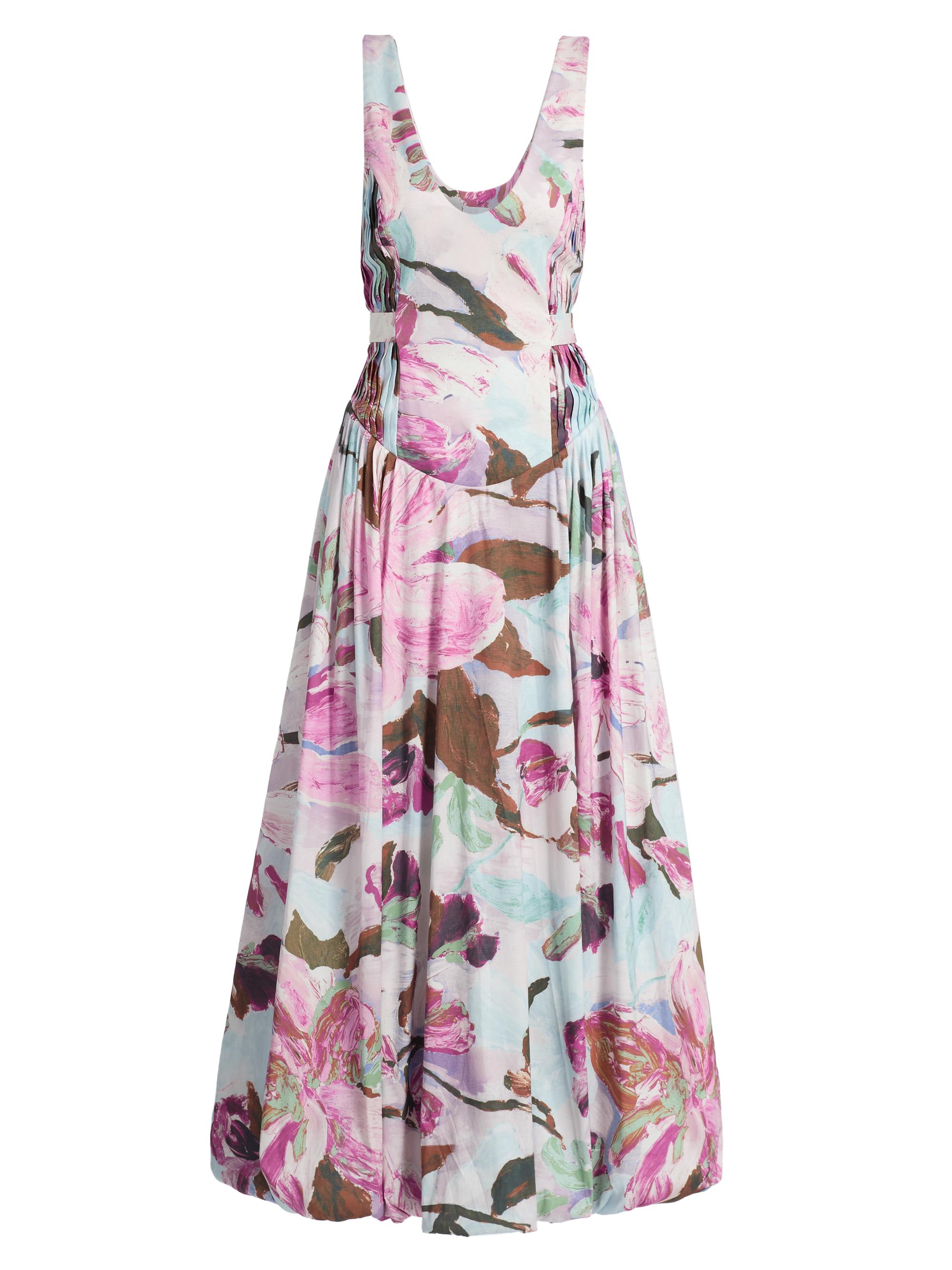 Flosh Floral Pintucked Maxi Dress