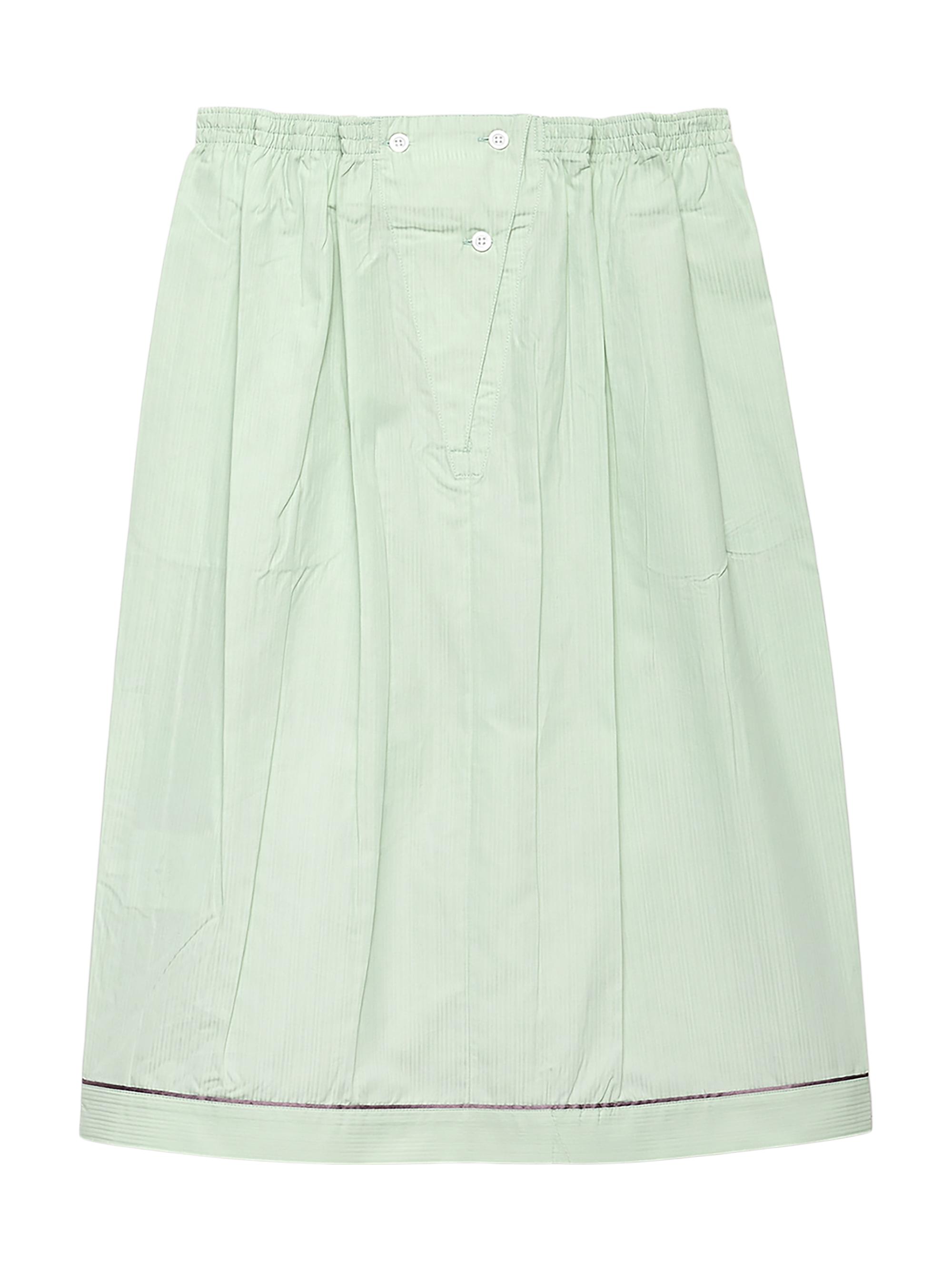 Prada Women's Cotton Midi-Skirt - Green