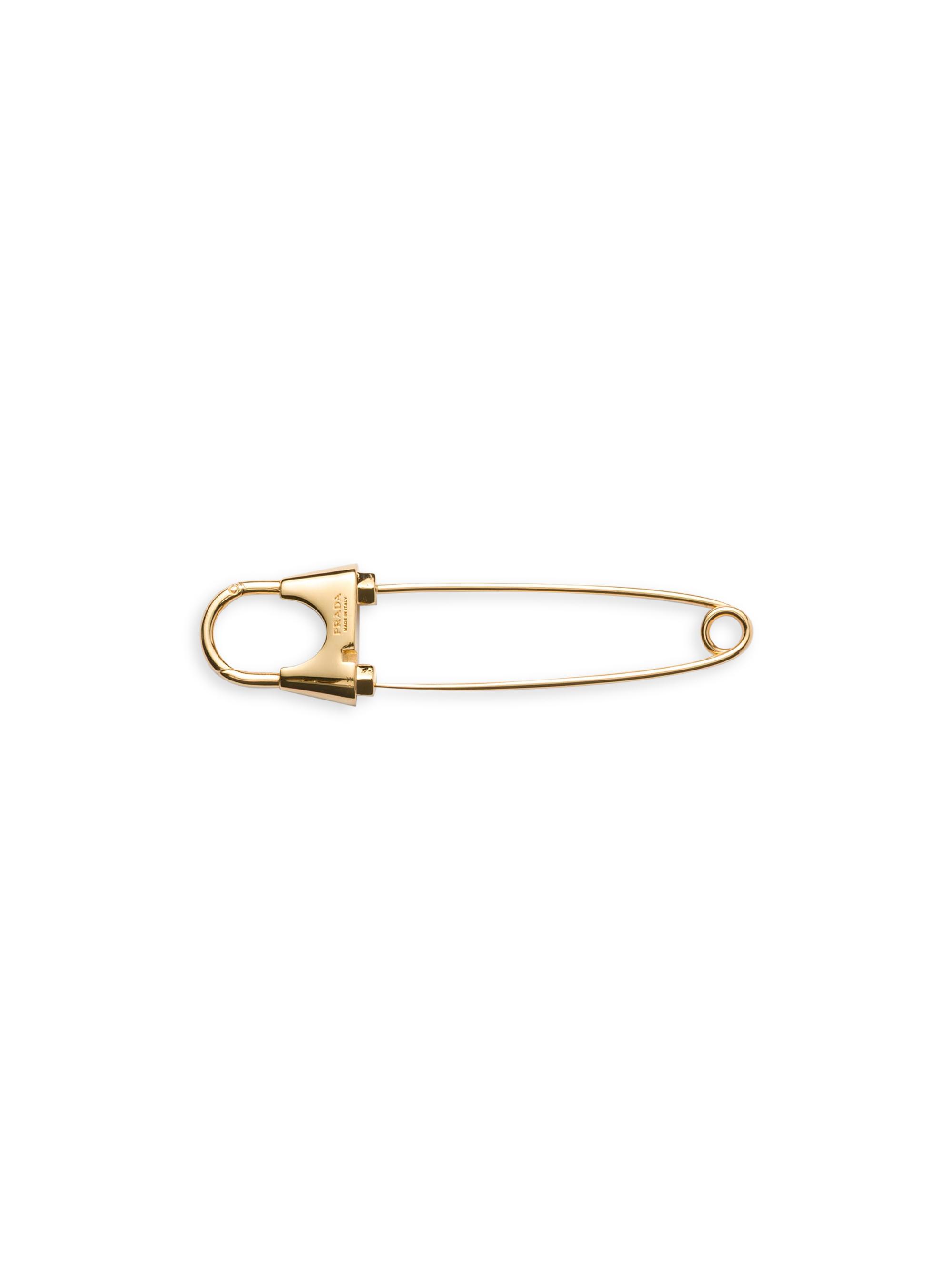 Prada Women's Metal Brooch - Gold