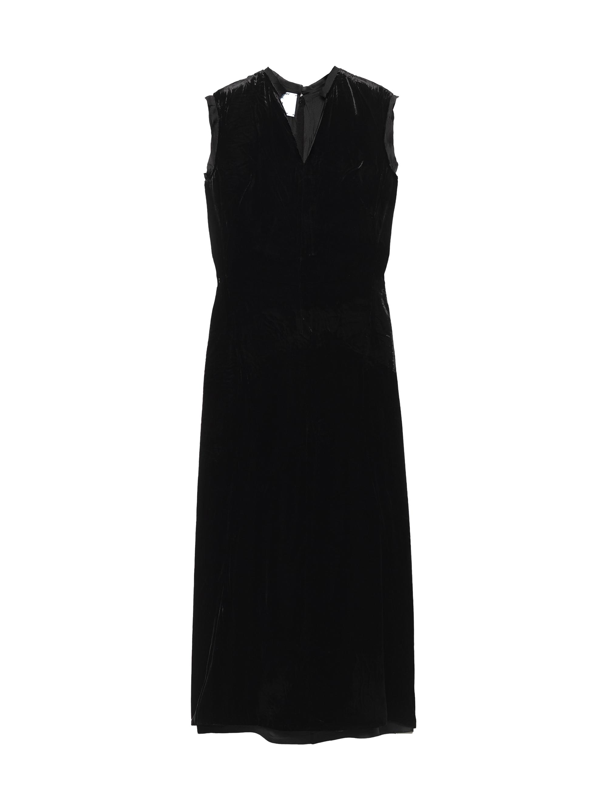 Prada Women's Crushed Velvet Dress - Black