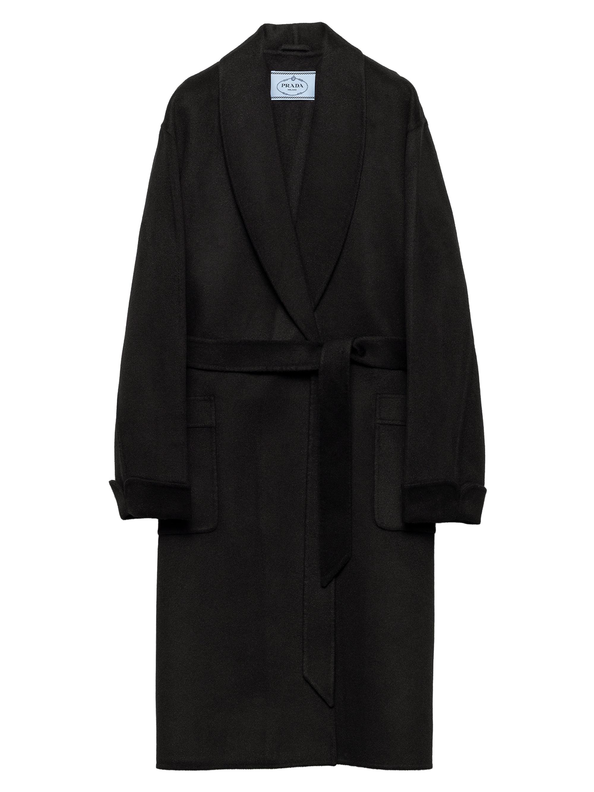 Prada Single-Breasted Double Cashwool Coat | Saks Fifth Avenue
