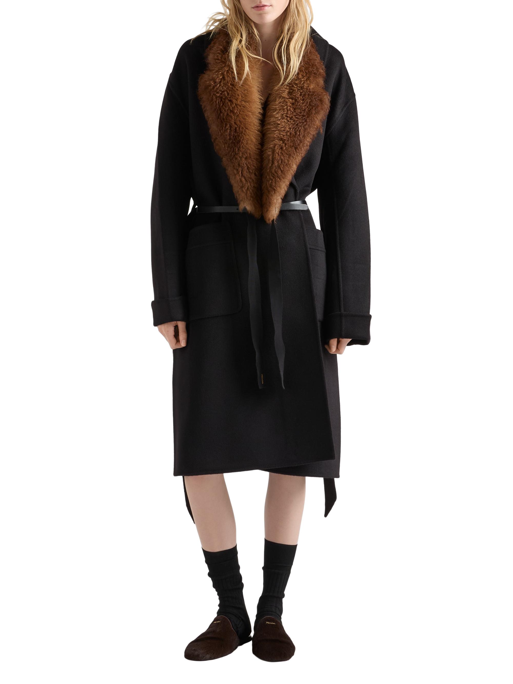 Prada Single-Breasted Double Cashwool Coat | Saks Fifth Avenue