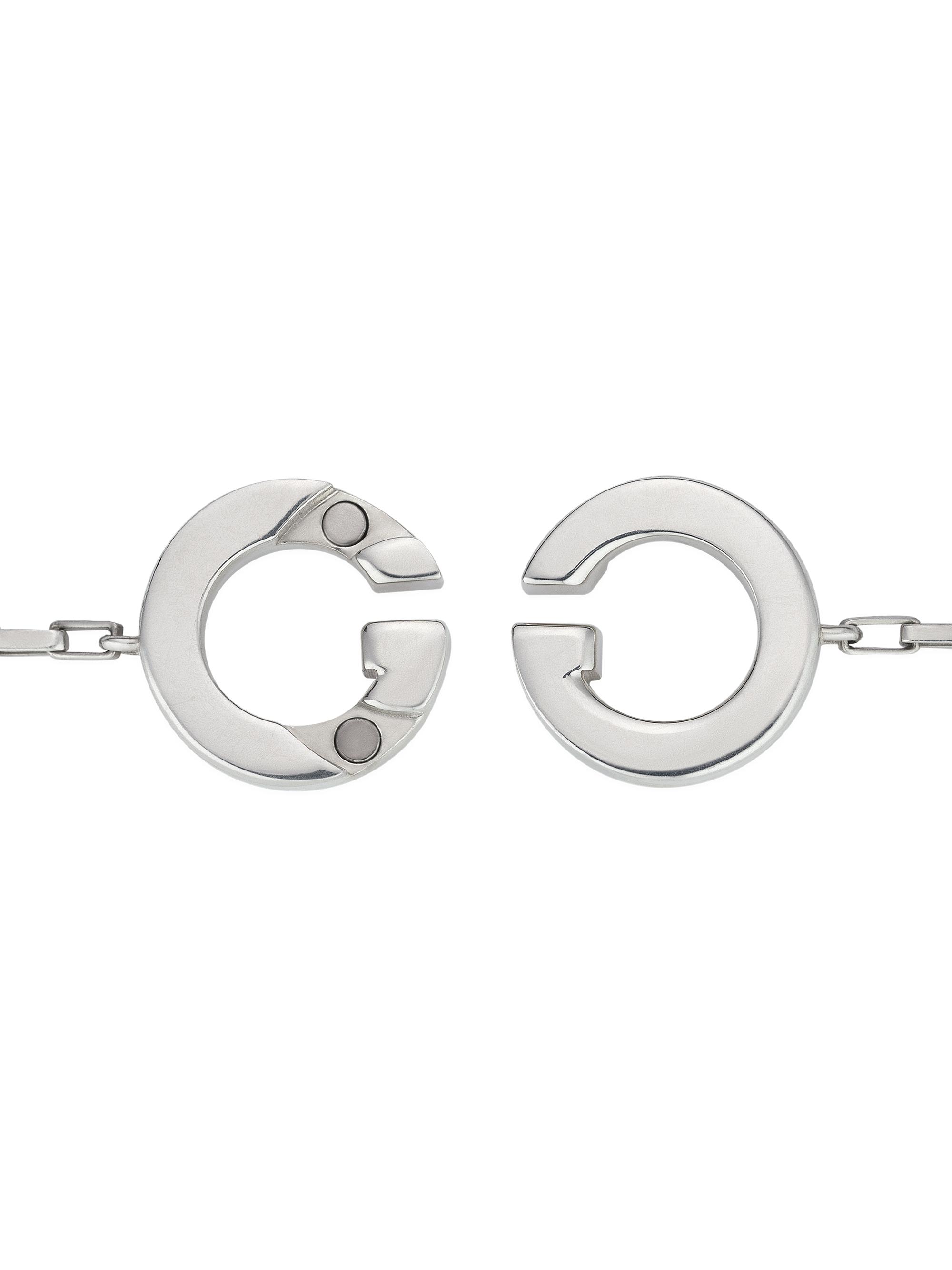 Gucci Gucci Interlocking Sterling Silver Bracelet | Saks Fifth Avenue
