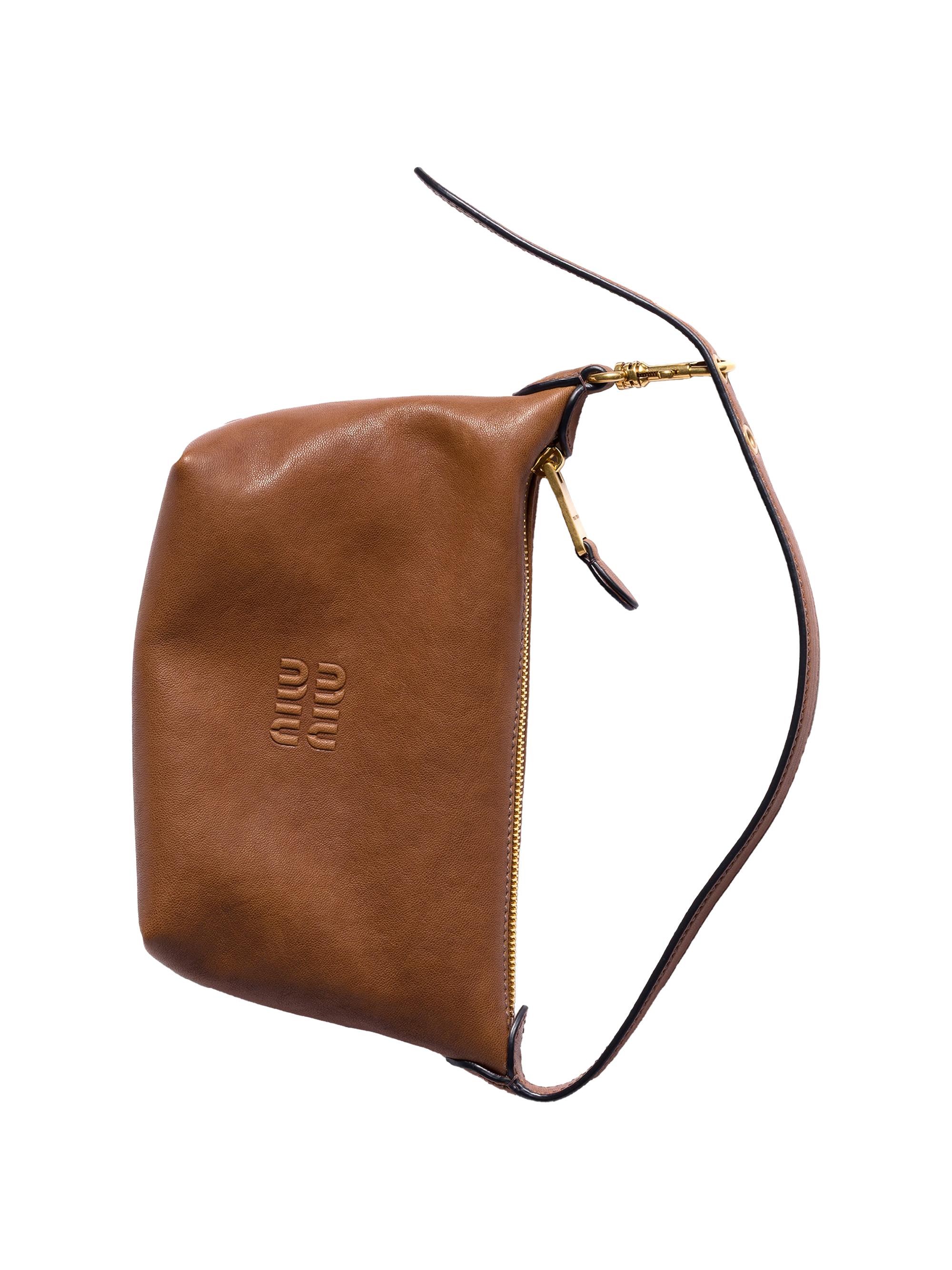 MIU MIU 鞄 Miu Miu Nappa Leather Top Handle Bag | Saks Fifth Avenue