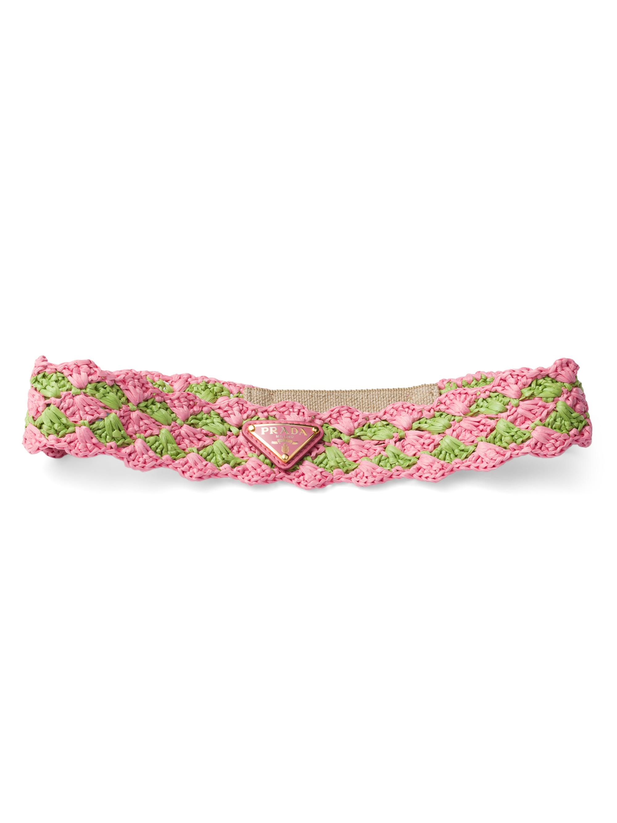 Prada Women's Crochet Headband - Pink