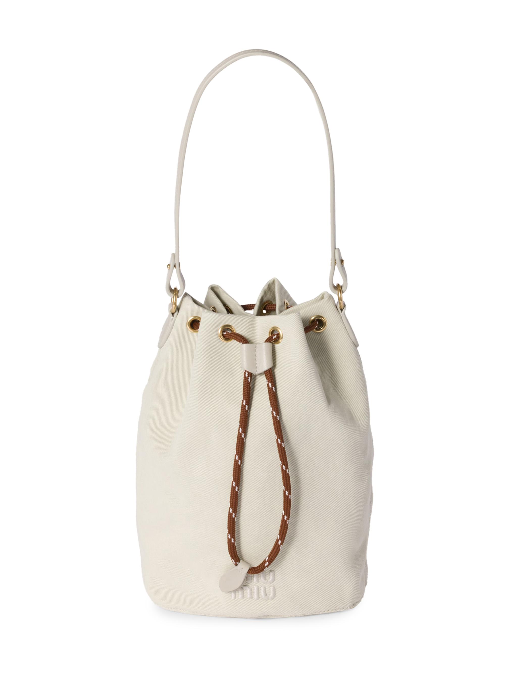 Miu Miu Gabardine Bucket Bag | Saks Fifth Avenue
