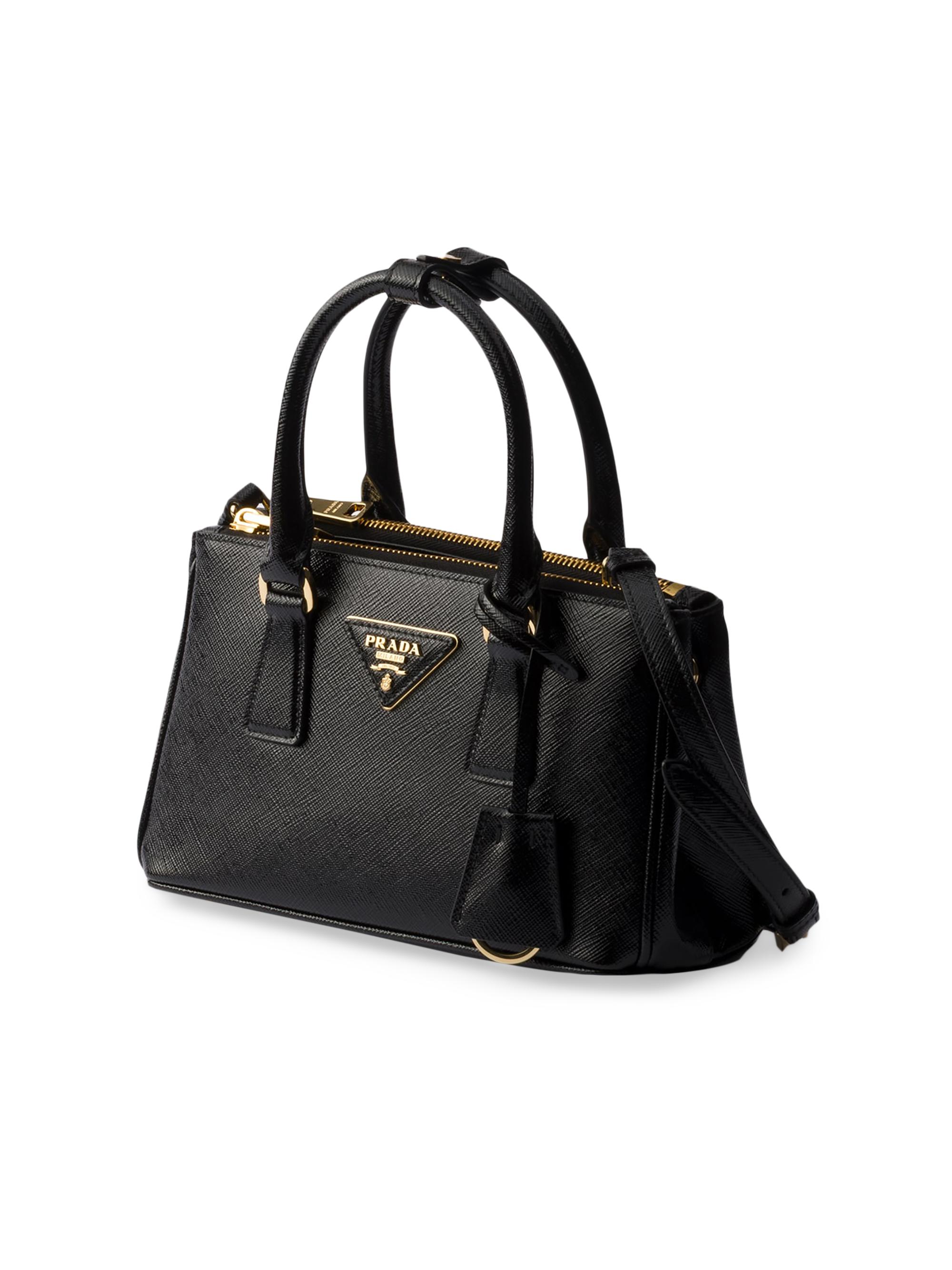 Prada Galleria Patent Saffiano Leather Mini Top Handle Bag | Saks